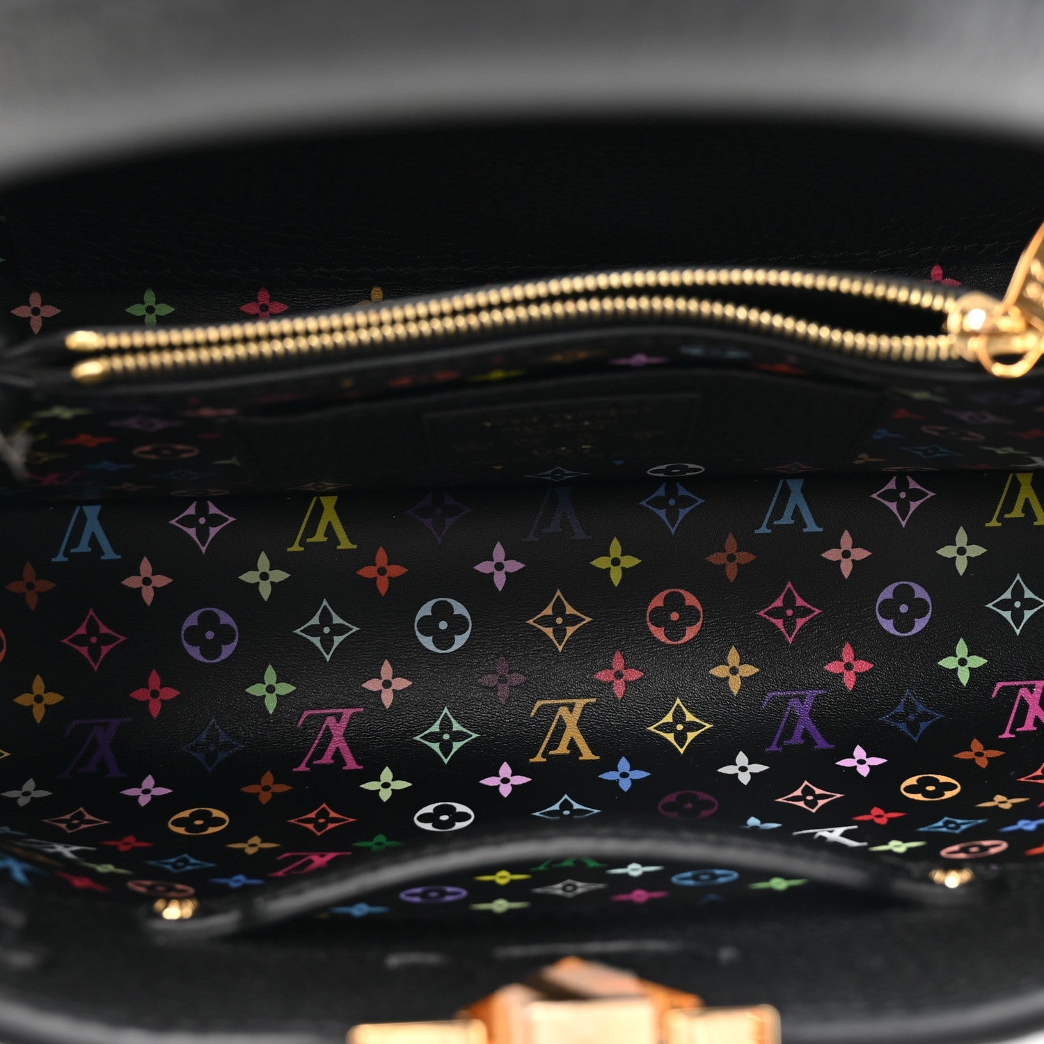 LV X TM Taurillon BB Capucines Black