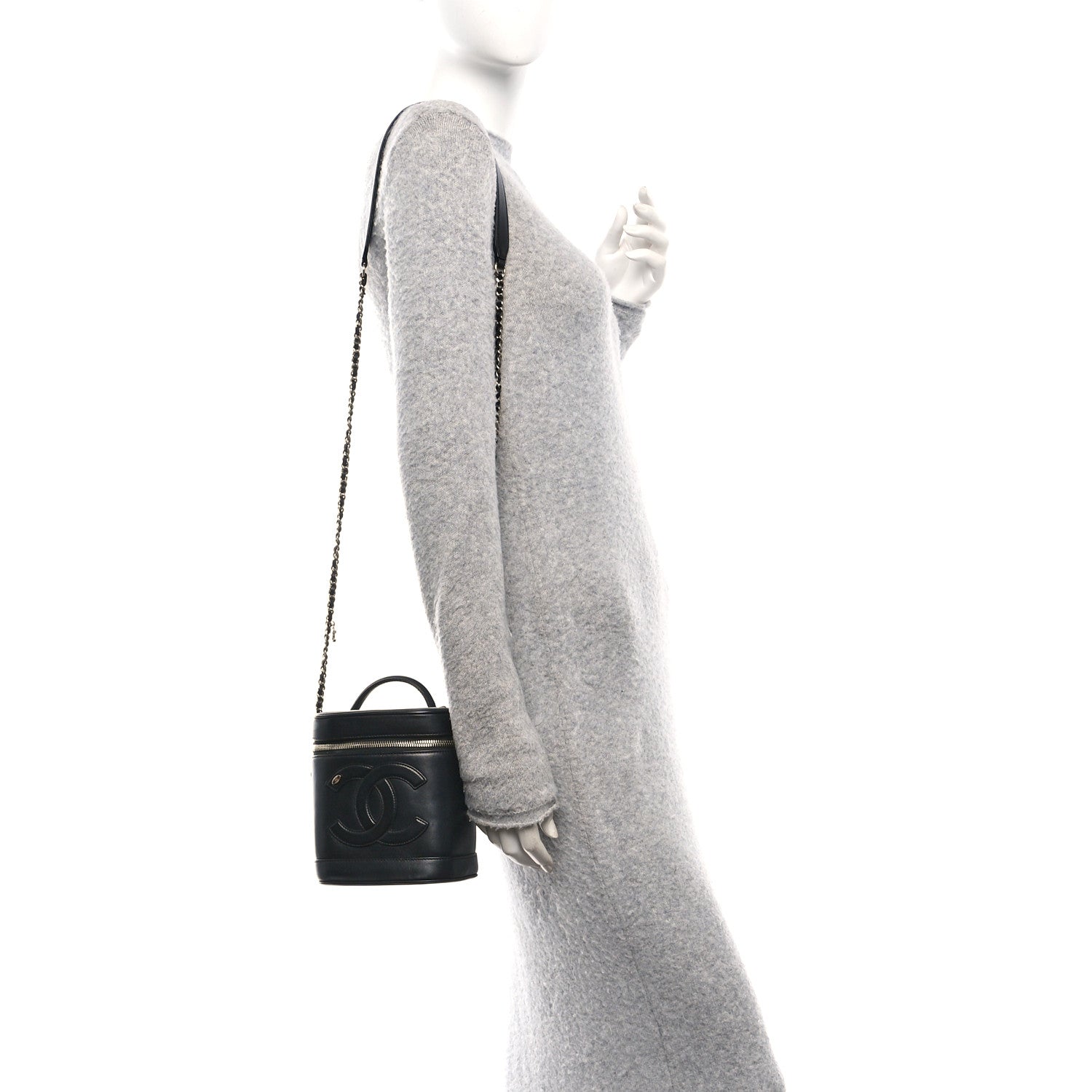 Lambskin Timeless Vanity Cosmetic Case Black