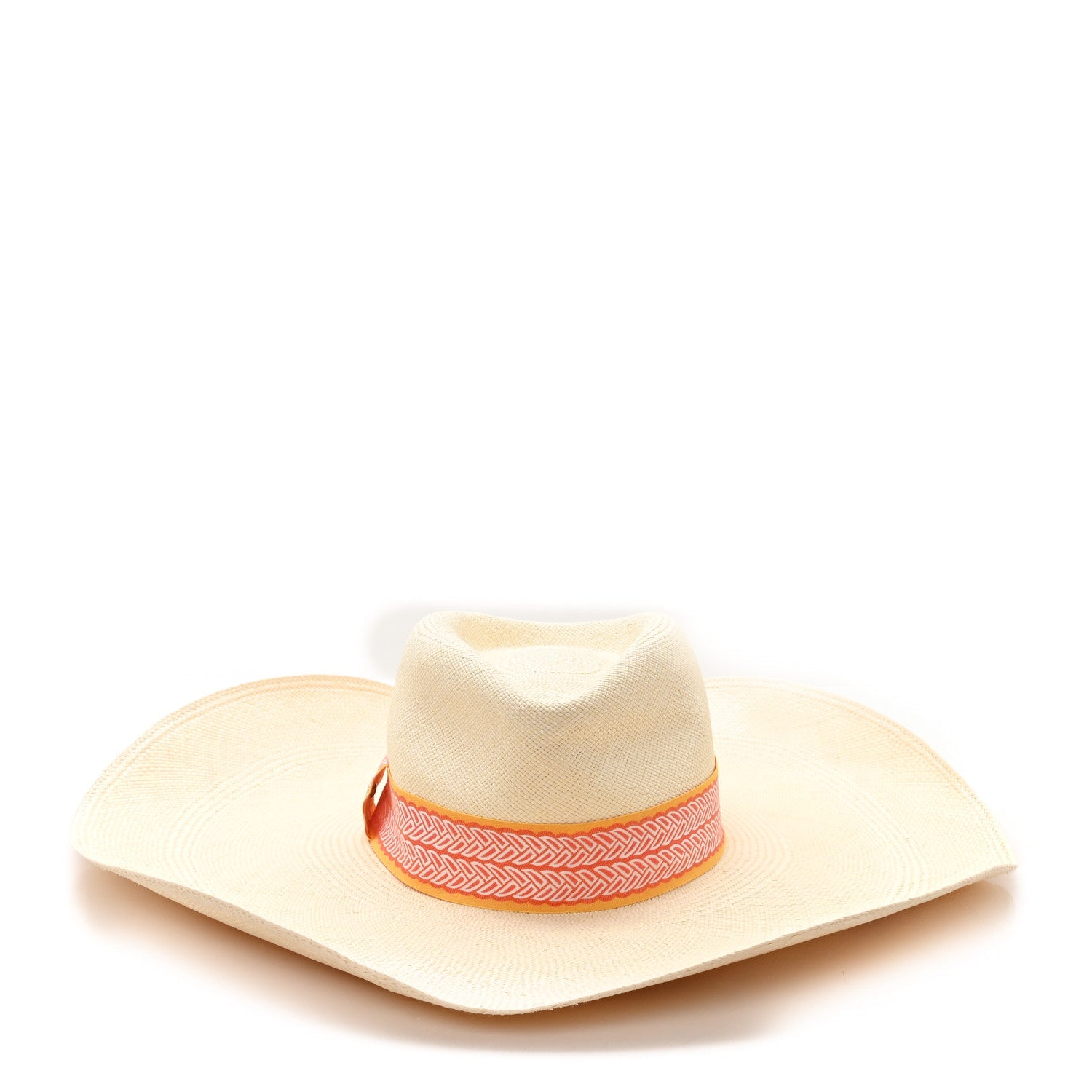 Straw Arizona Panama Brisa Hat 57 Naturel Orange