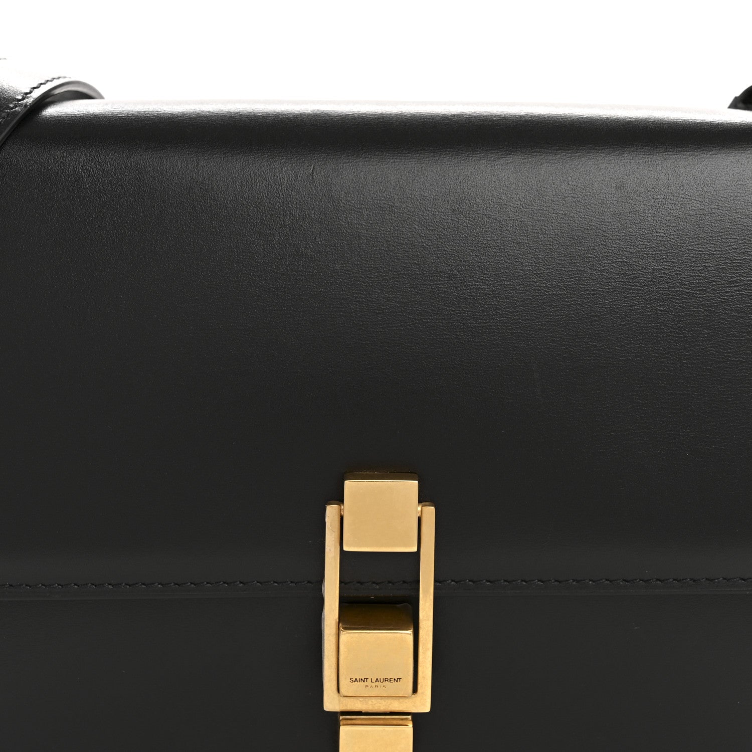 Smooth Calfskin Carre Satchel Black