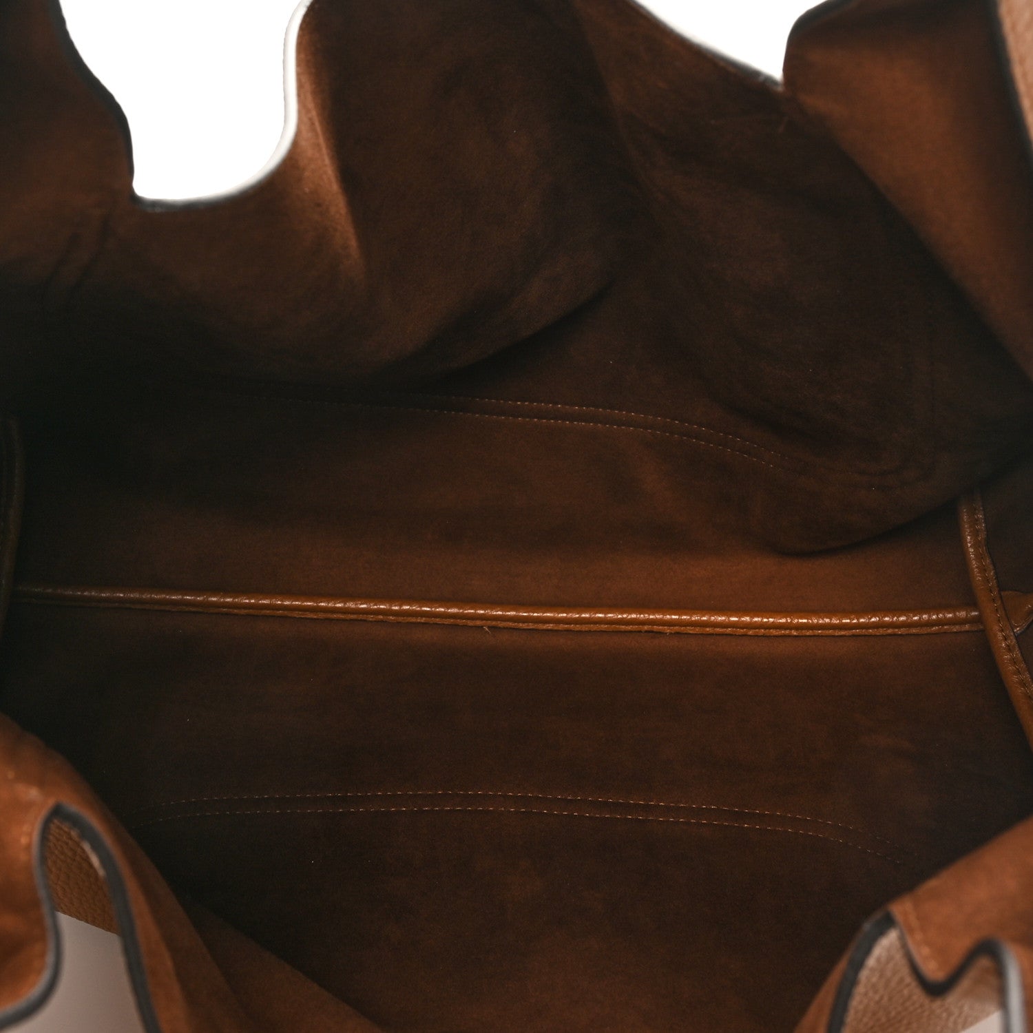 Grained Calfskin Softbit Maxi Shoulder Bag Brown