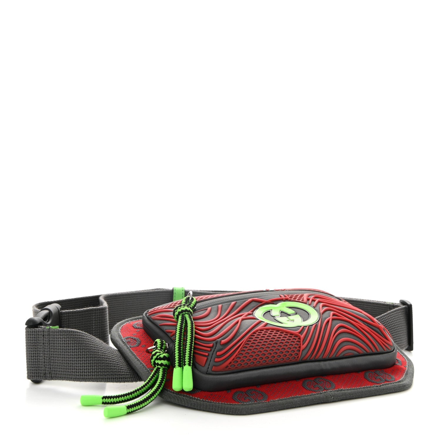Jersey GG Monogram All Over Sporty Belt Bag Red Multicolor