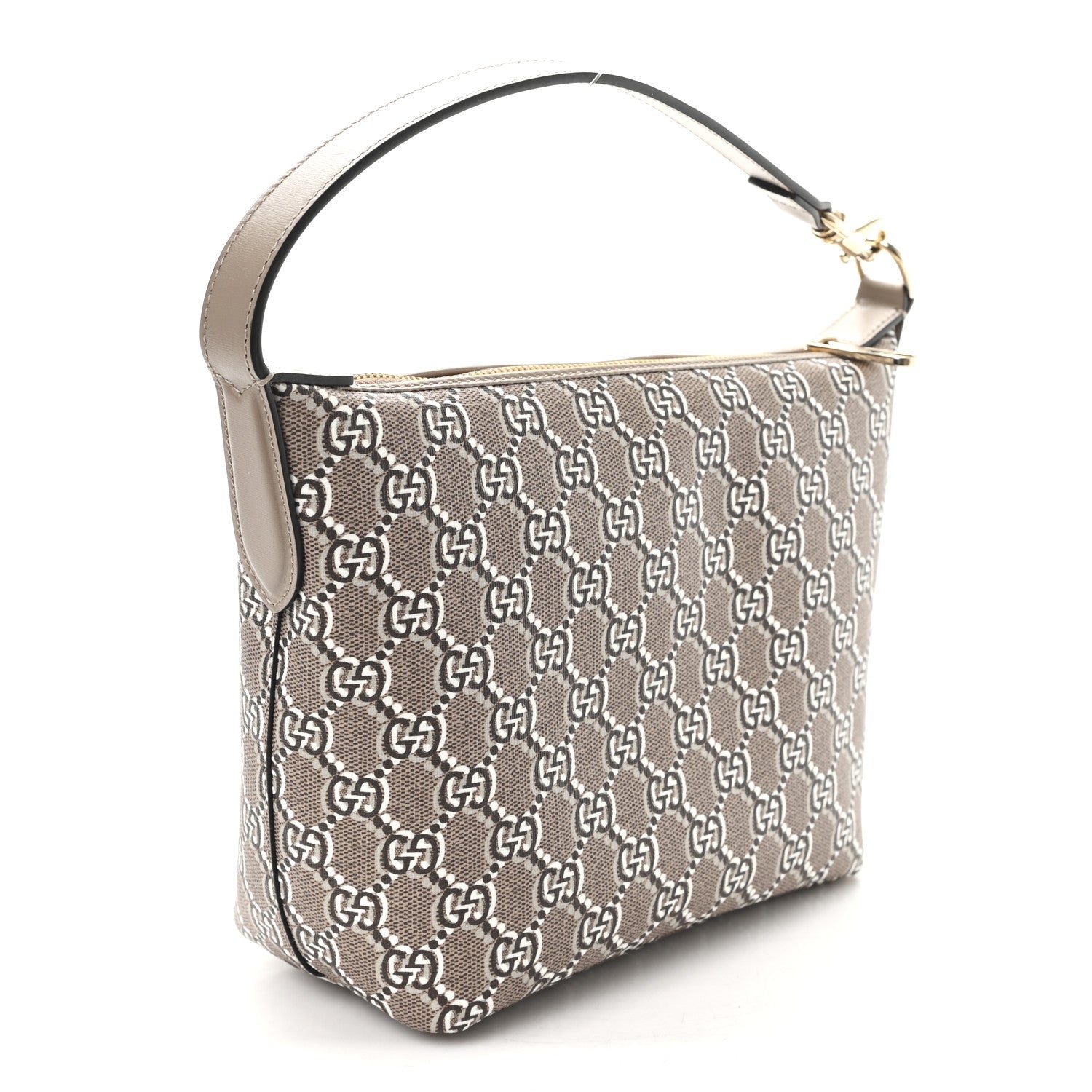 GG Shadow Monogram Super Mini Ophidia Shoulder Bag Taupe