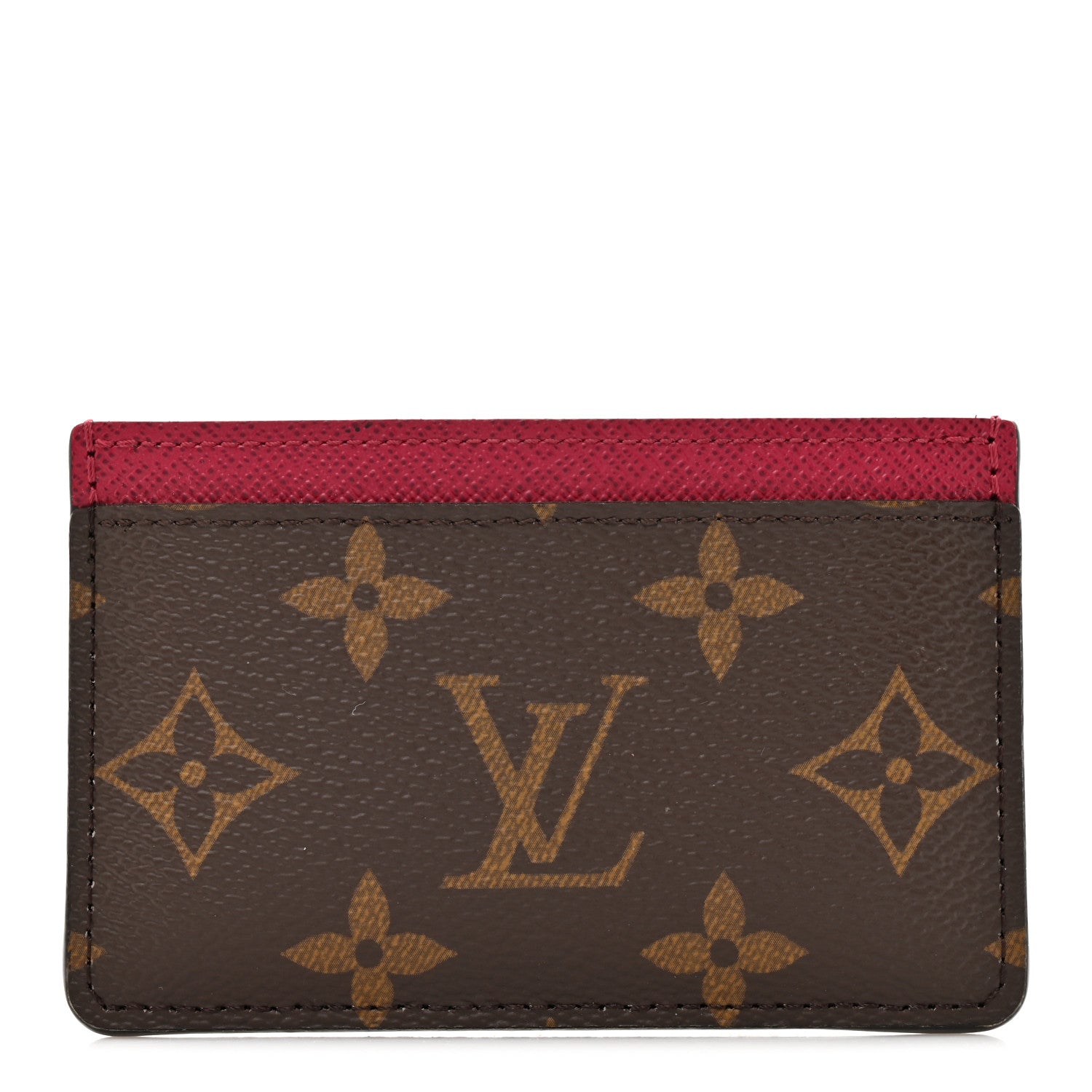 Monogram Card Holder Fuchsia