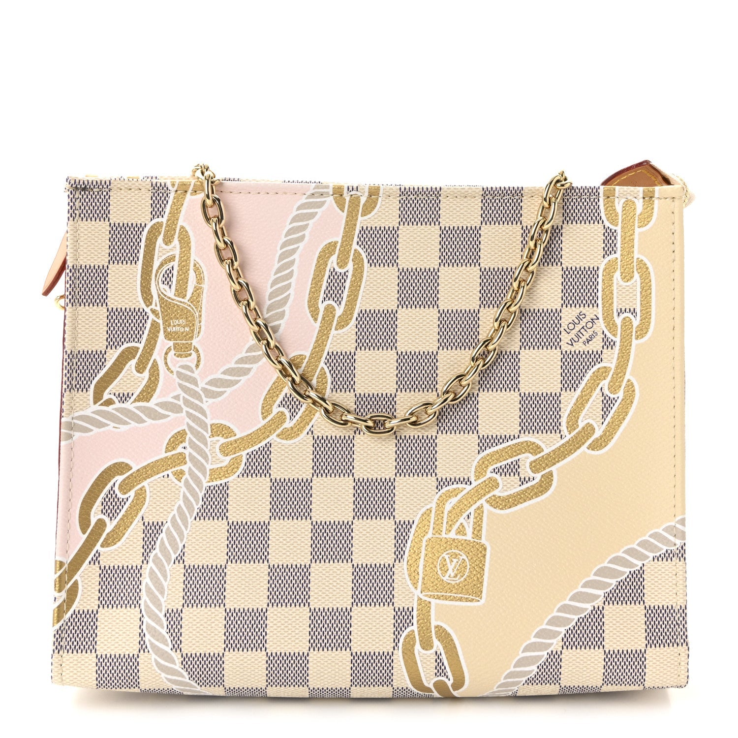 Damier Azur Nautical Toiletry Pouch On Chain