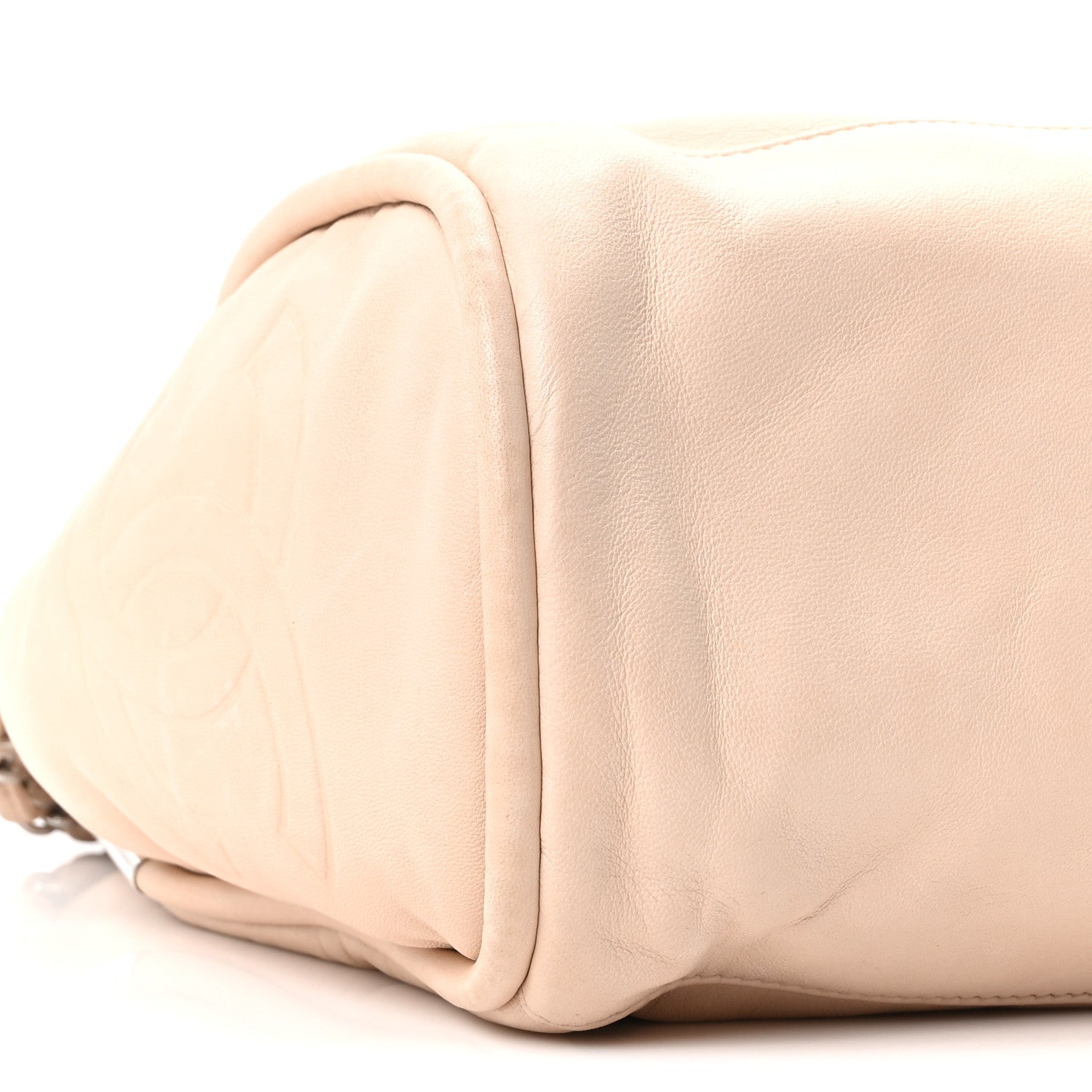 Lambskin Large Ultimate Soft Tote Beige