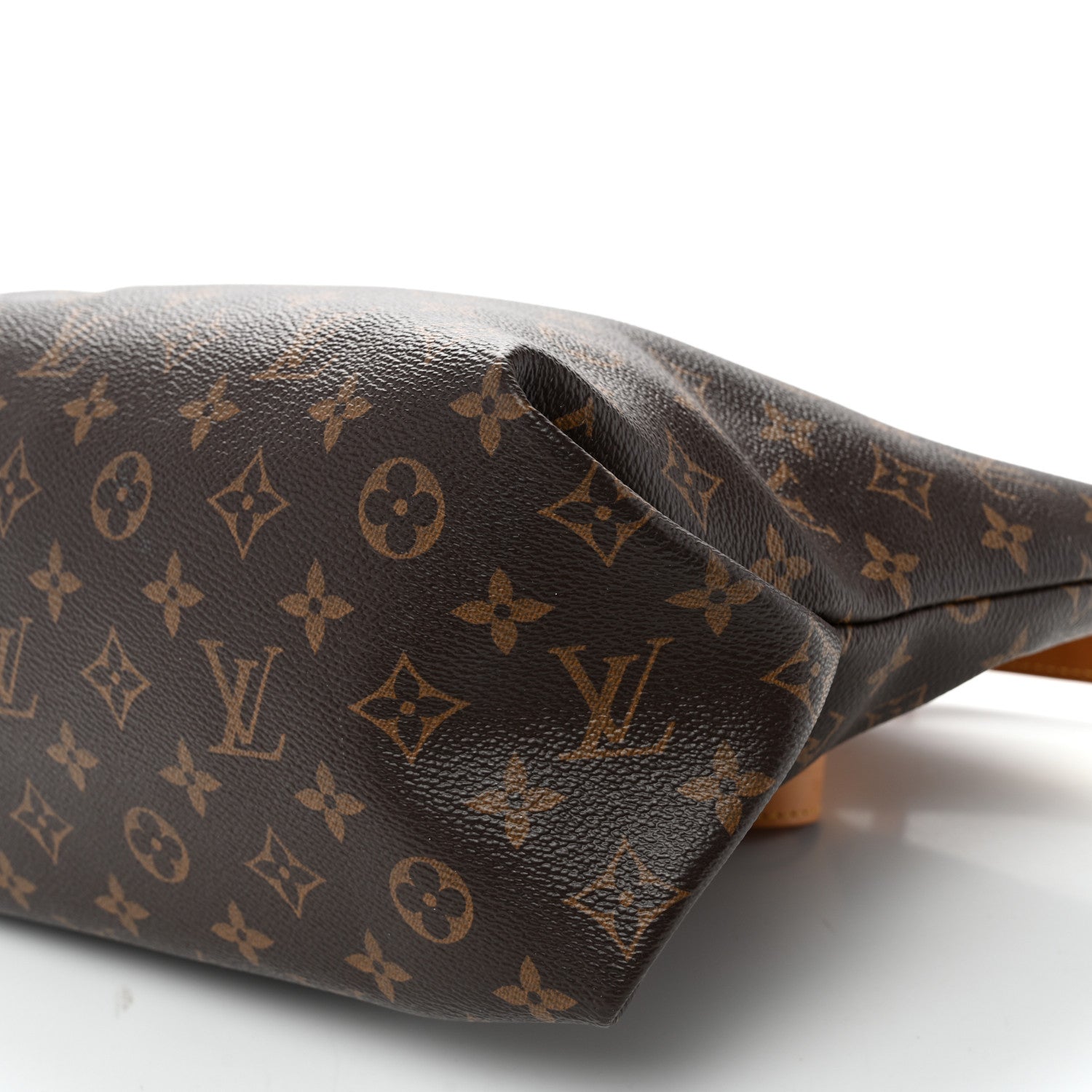Monogram Flower Zipped Tote MM Beige