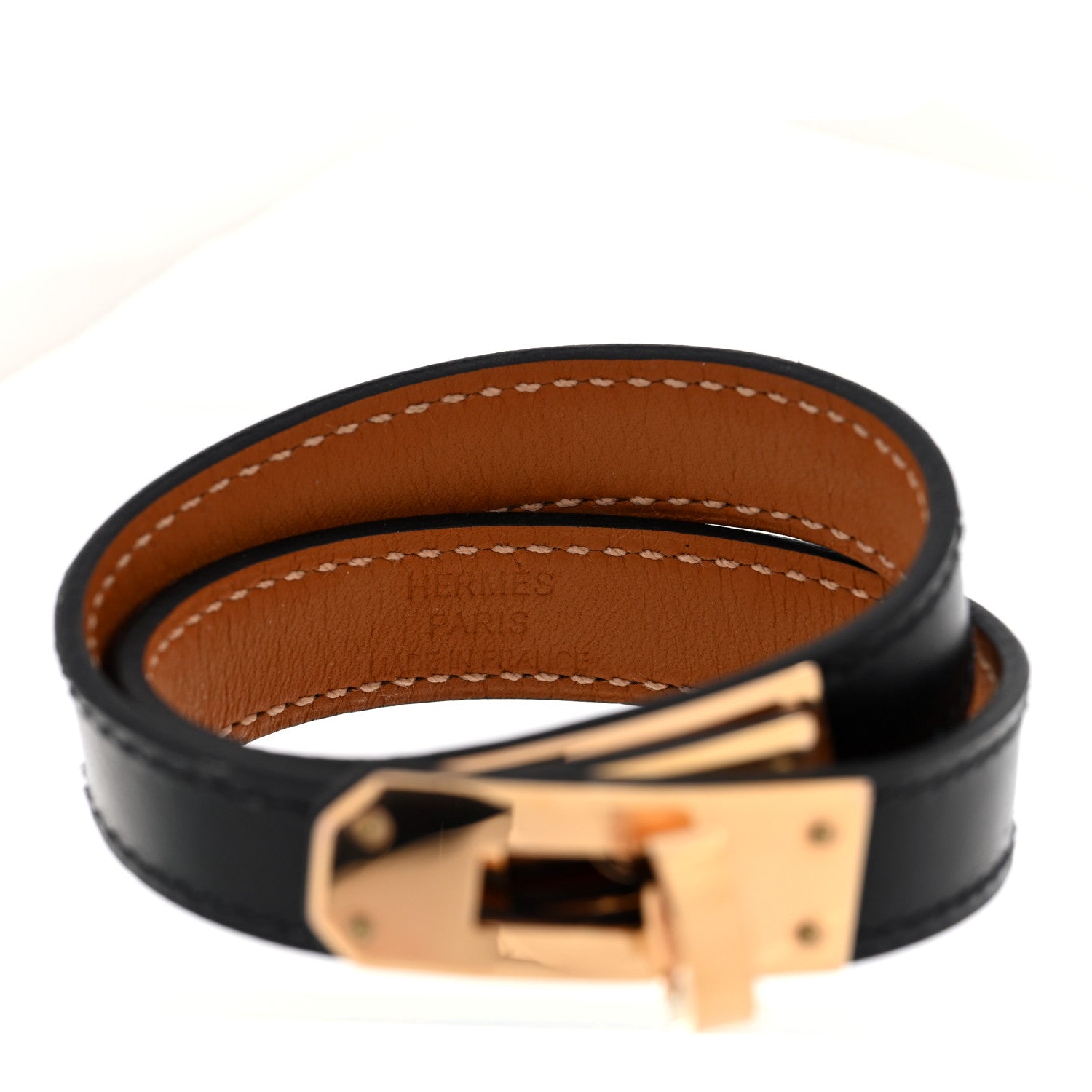 Box Kelly Double Tour Bracelet T2 Black