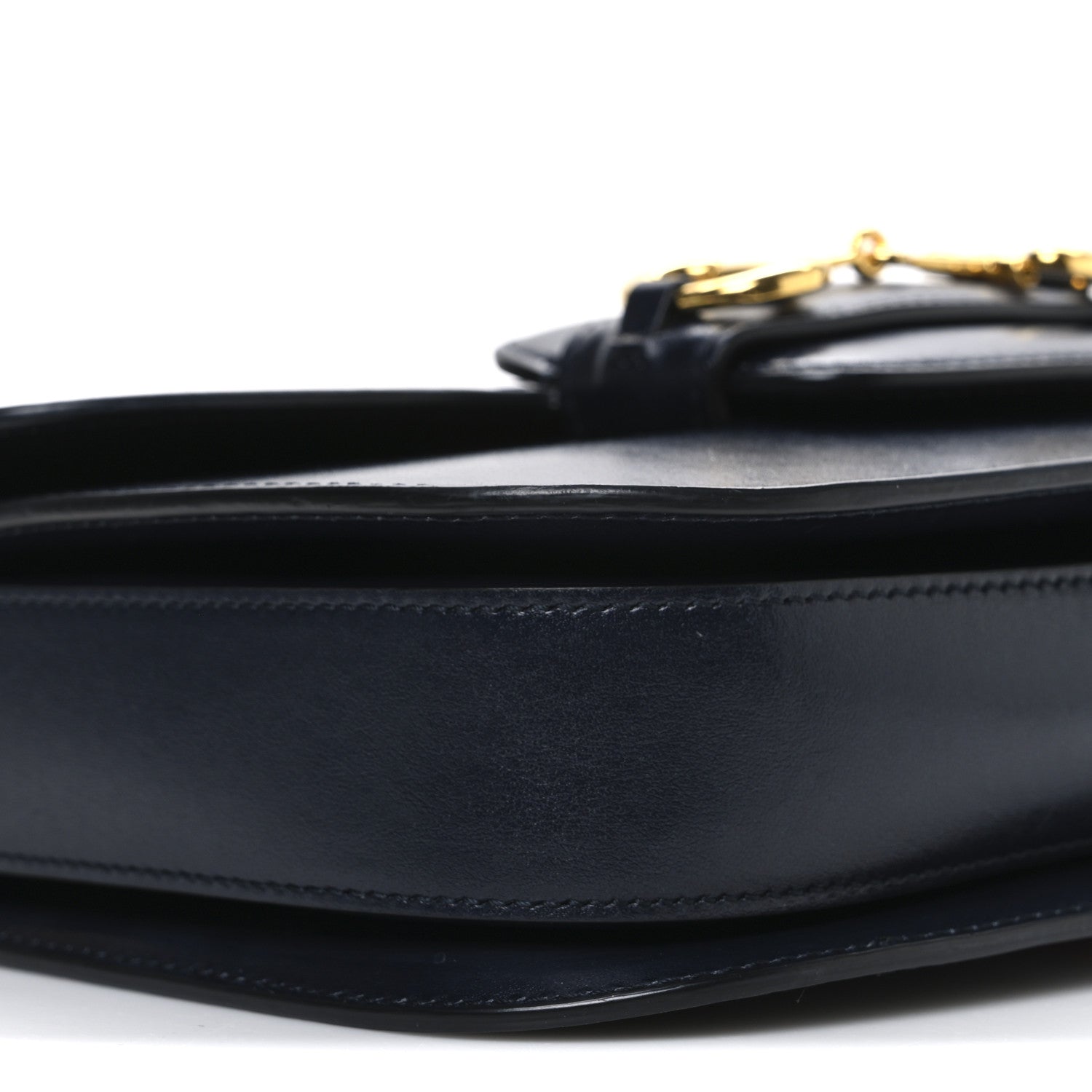 Calfskin Velvet Web Horsebit 1955 Shoulder Bag Blue