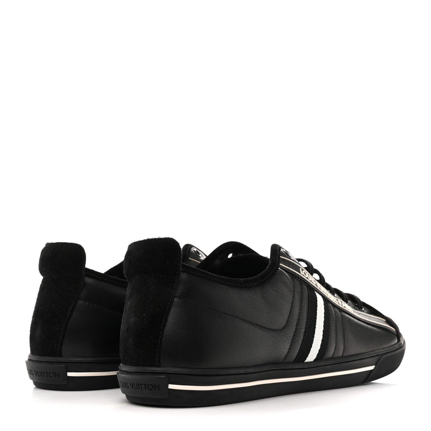 Calfskin Mens Cosmos Sneakers 8 Black