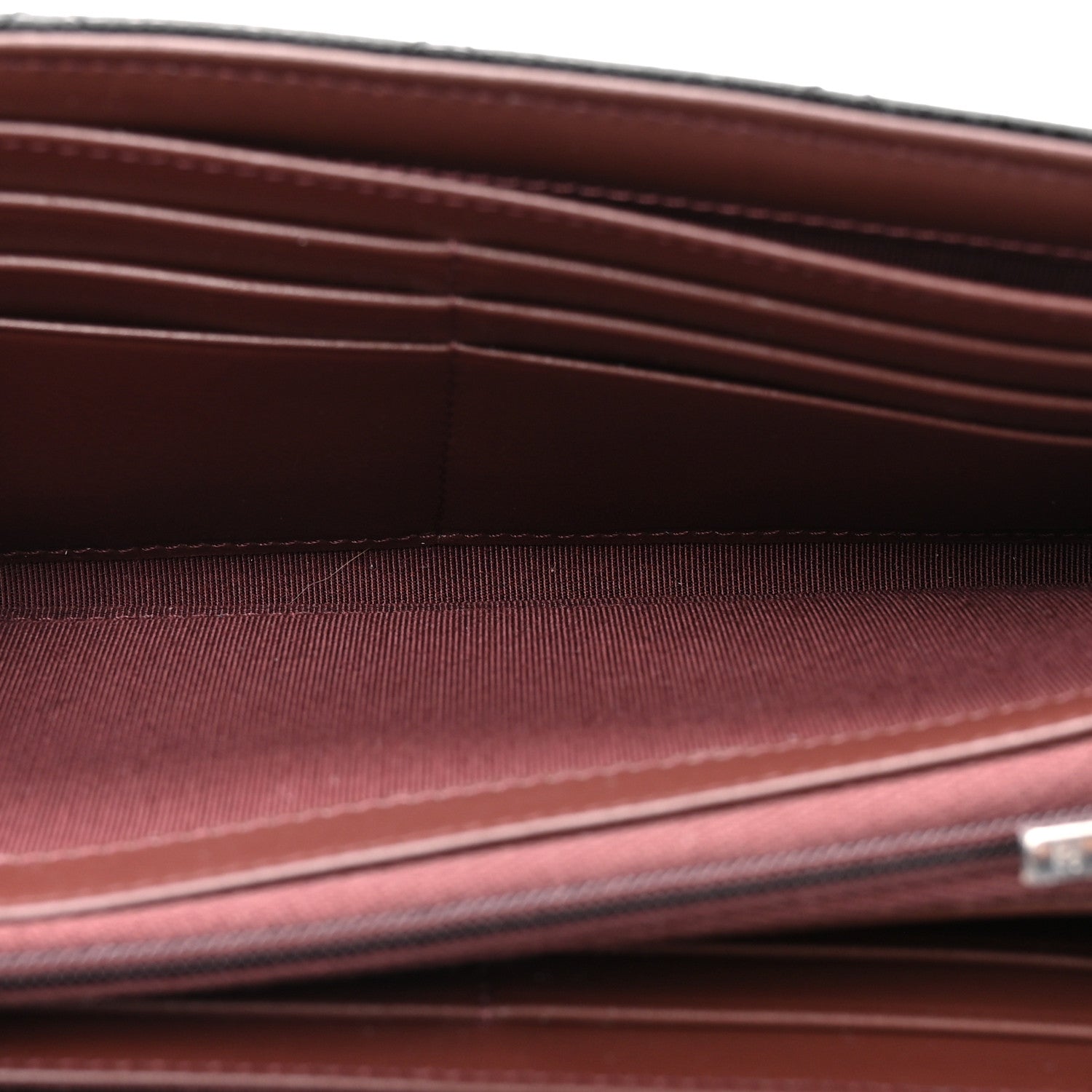 Caviar Quilted Large Gusset Flap Wallet Black