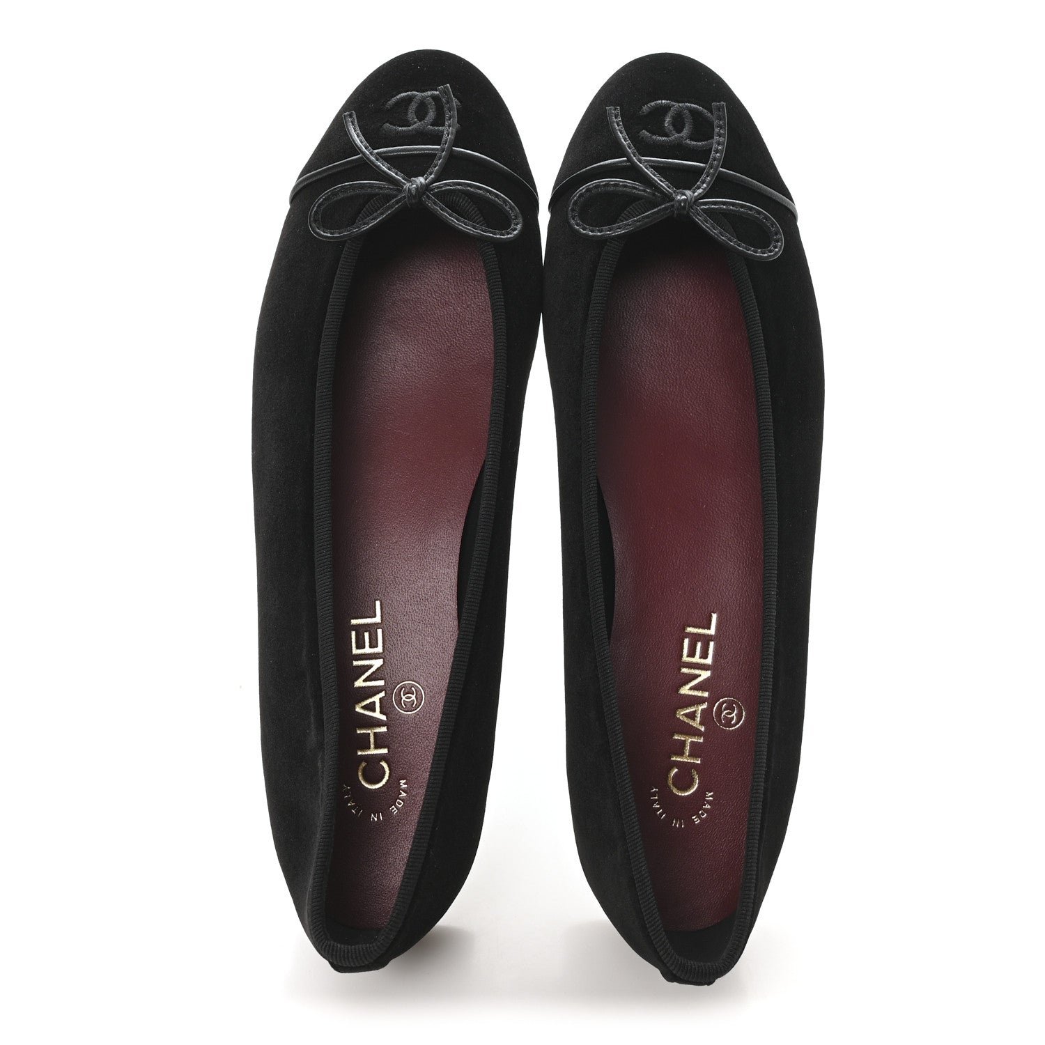 Suede Cap Toe CC Ballerina Flats 41 Black