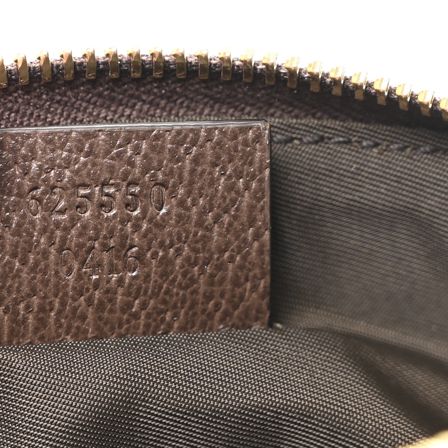 GG Supreme Monogram Textured Calfskin Web Medium Ophidia Cosmetic Case Beige Ebony New Acero