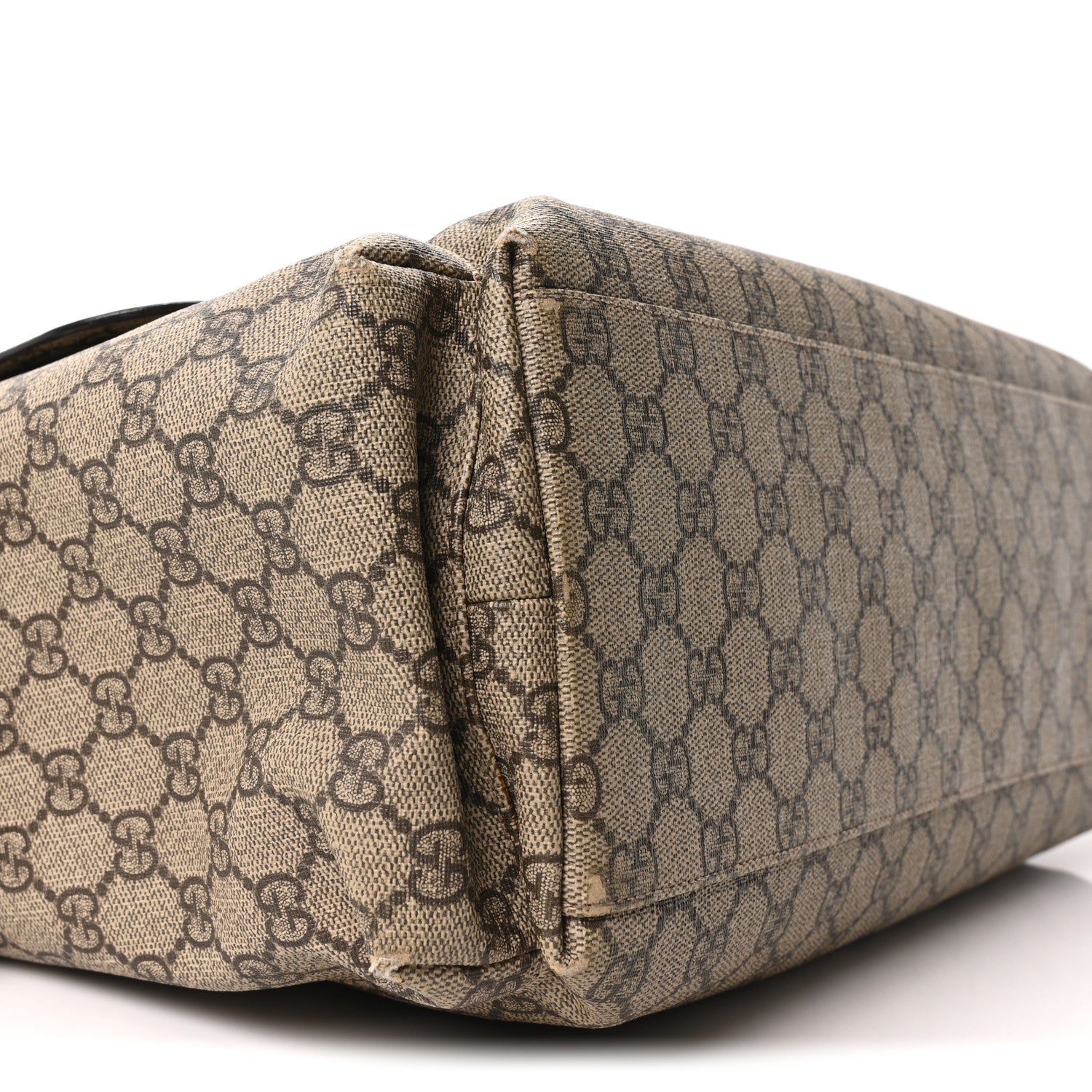 GG Plus Monogram Messenger Diaper Bag Dark Brown