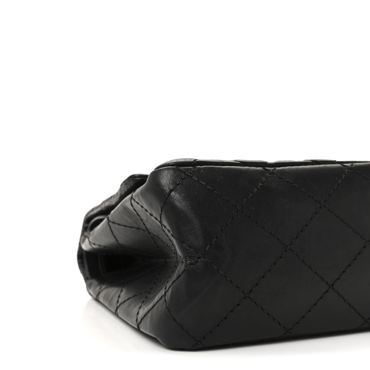 Aged Calfskin Quilted 2.55 Reissue 226 Flap Black