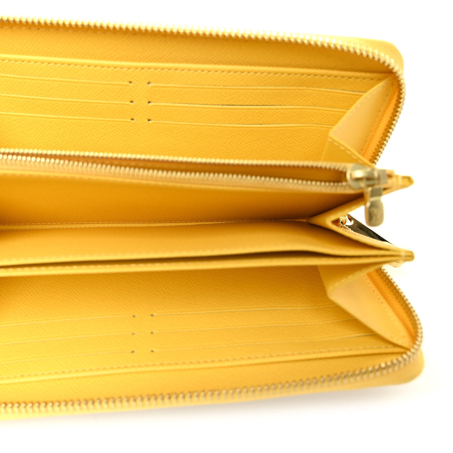 Damier Azur Zippy Wallet Jaune Pale