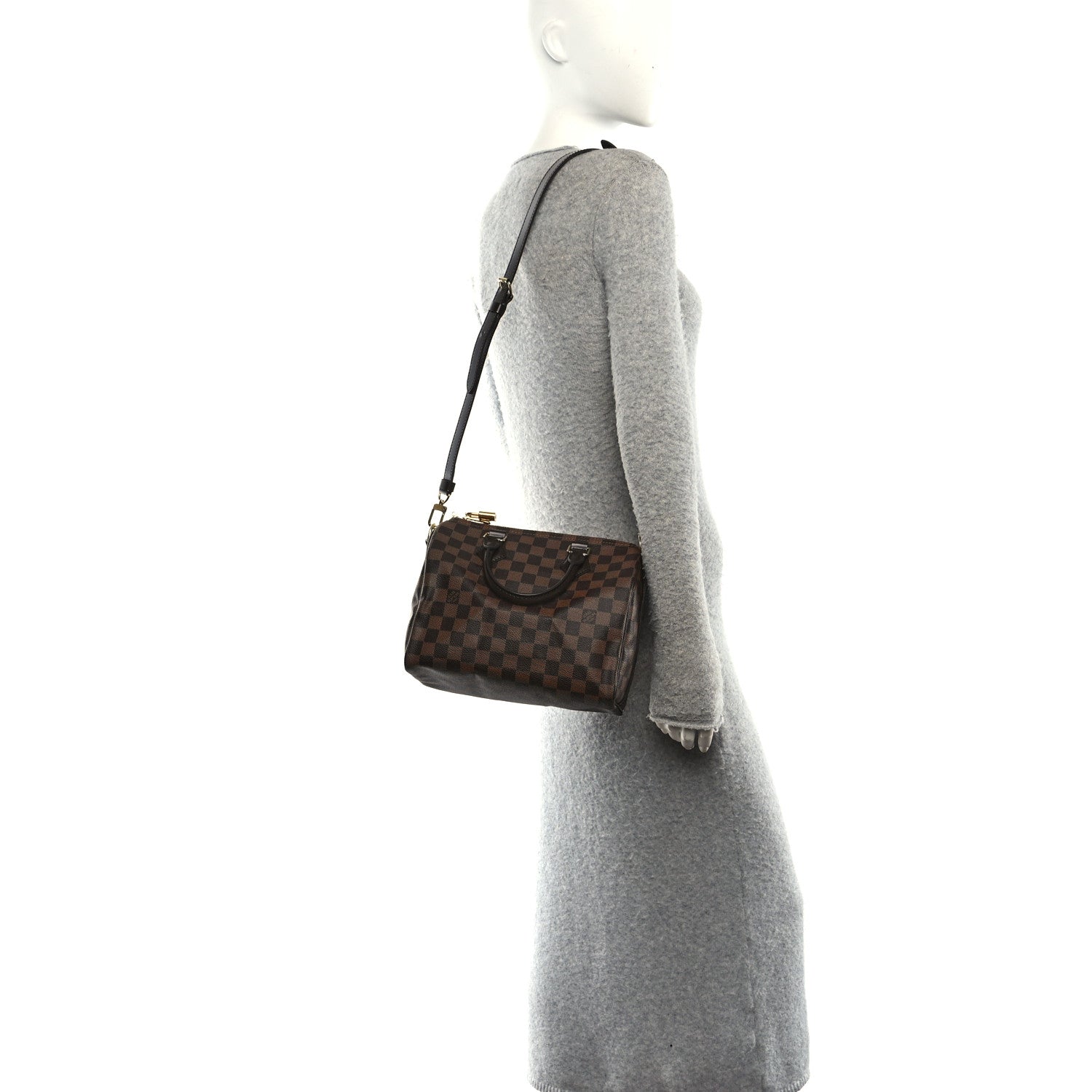 Damier Ebene Speedy Bandouliere 25