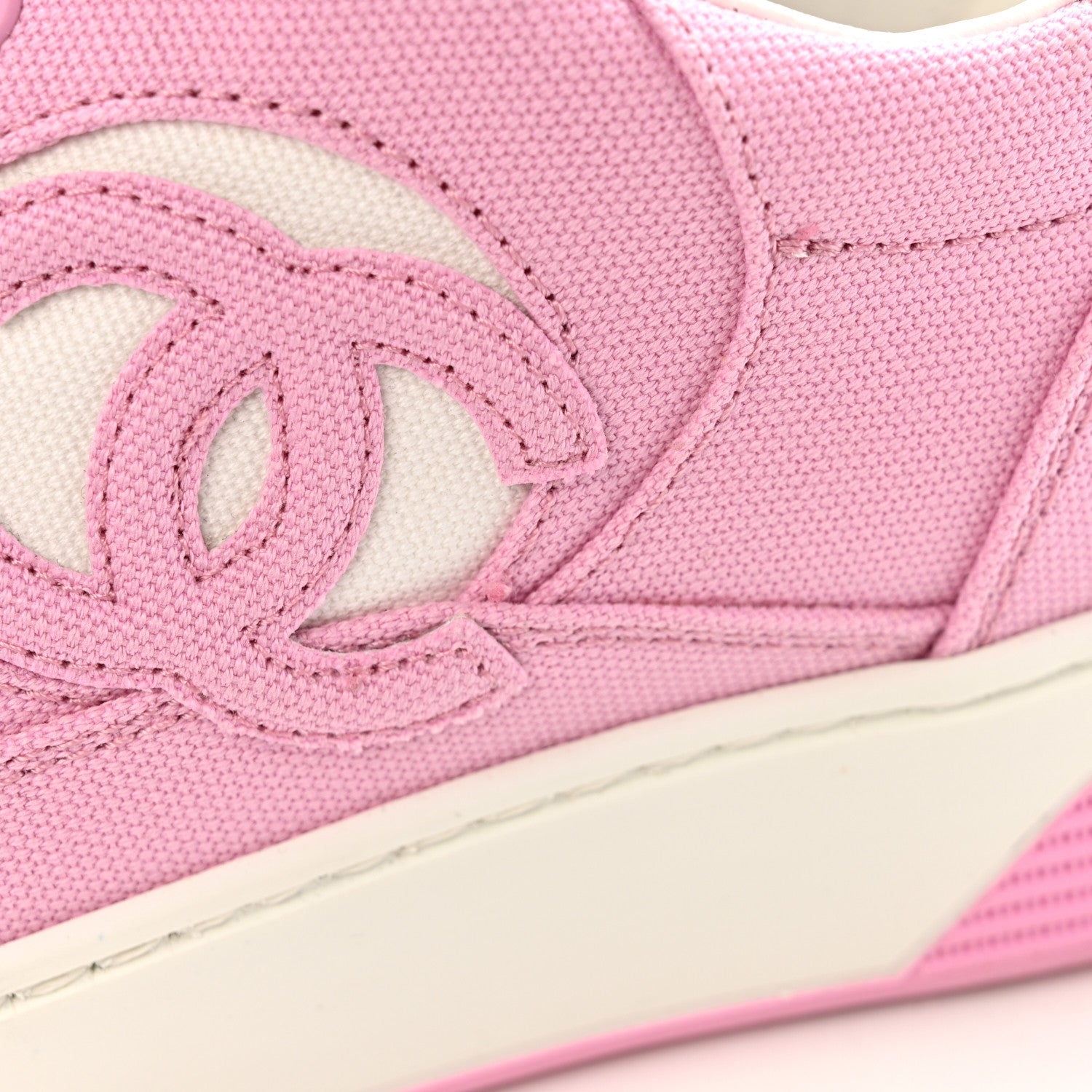 Cotton Sneakers 38 Pink White