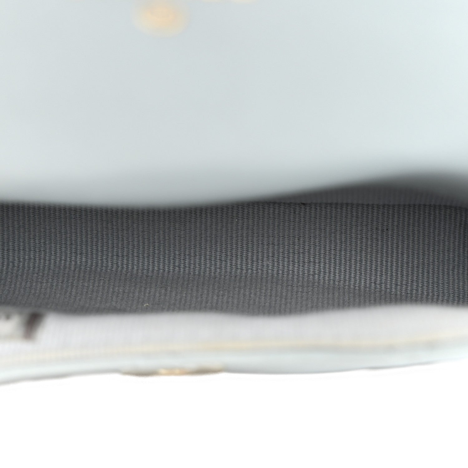 Lambskin Quilted Pearl Chain Belt Bag Light Blue