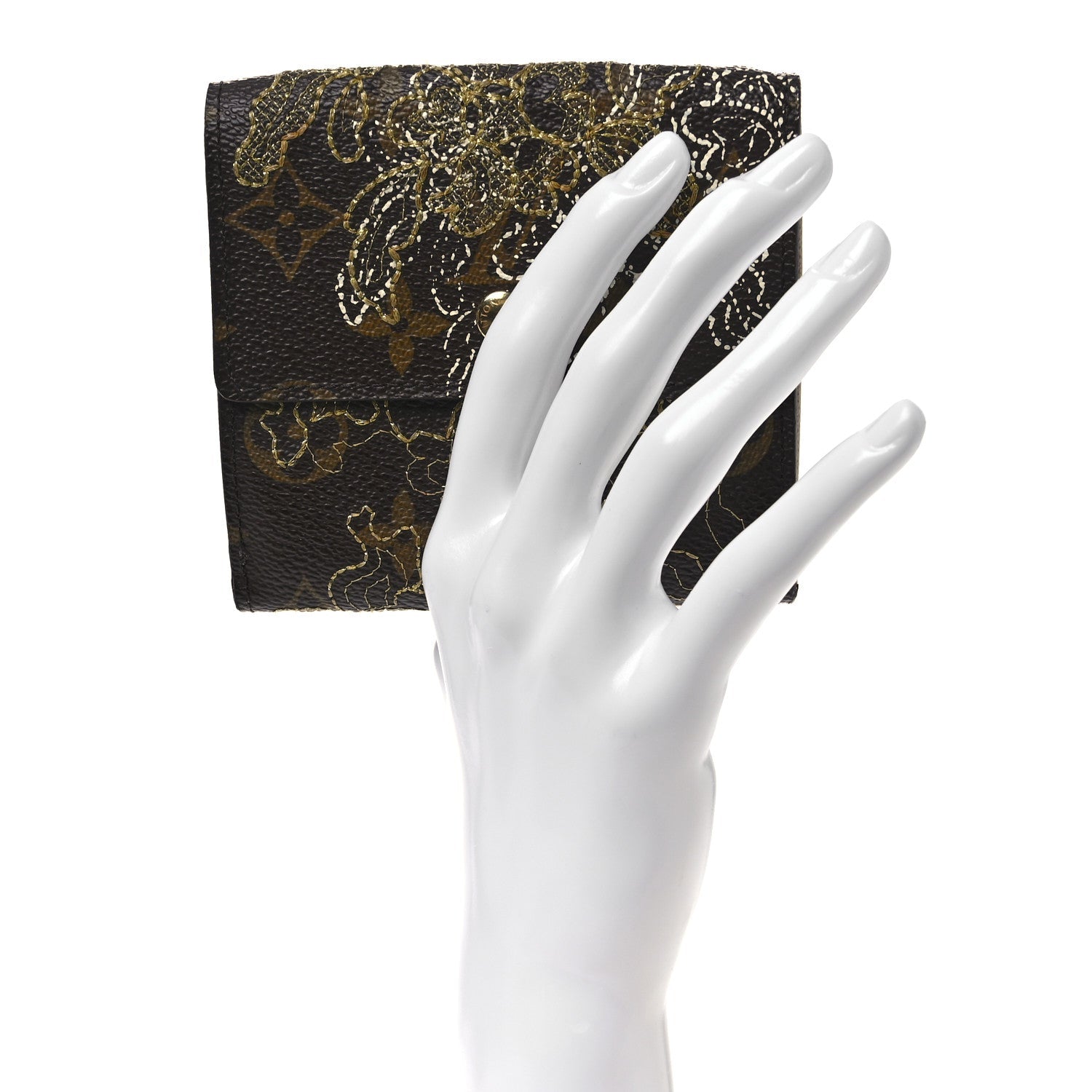 Monogram Dentelle Elise Wallet Gold