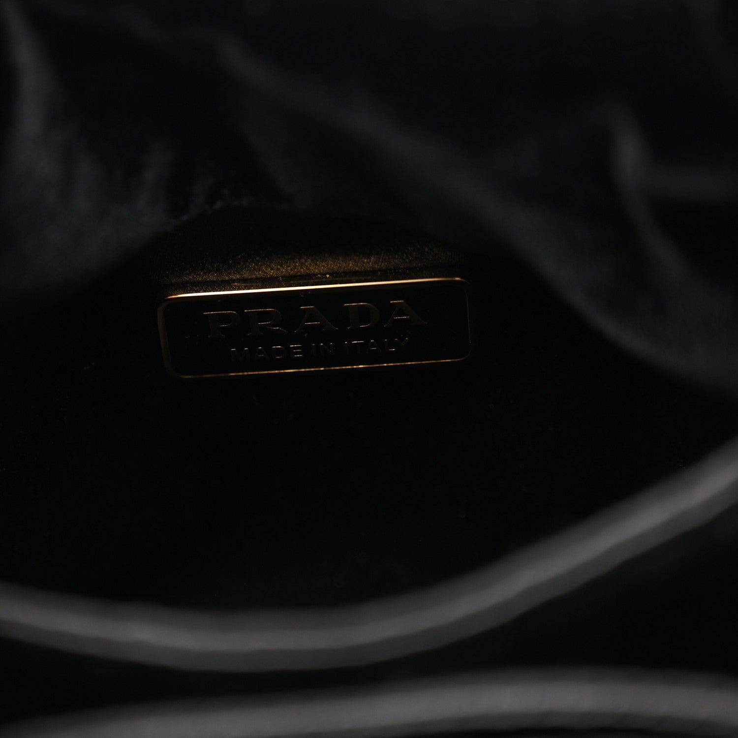 Padded Velvet Mini Bag Black