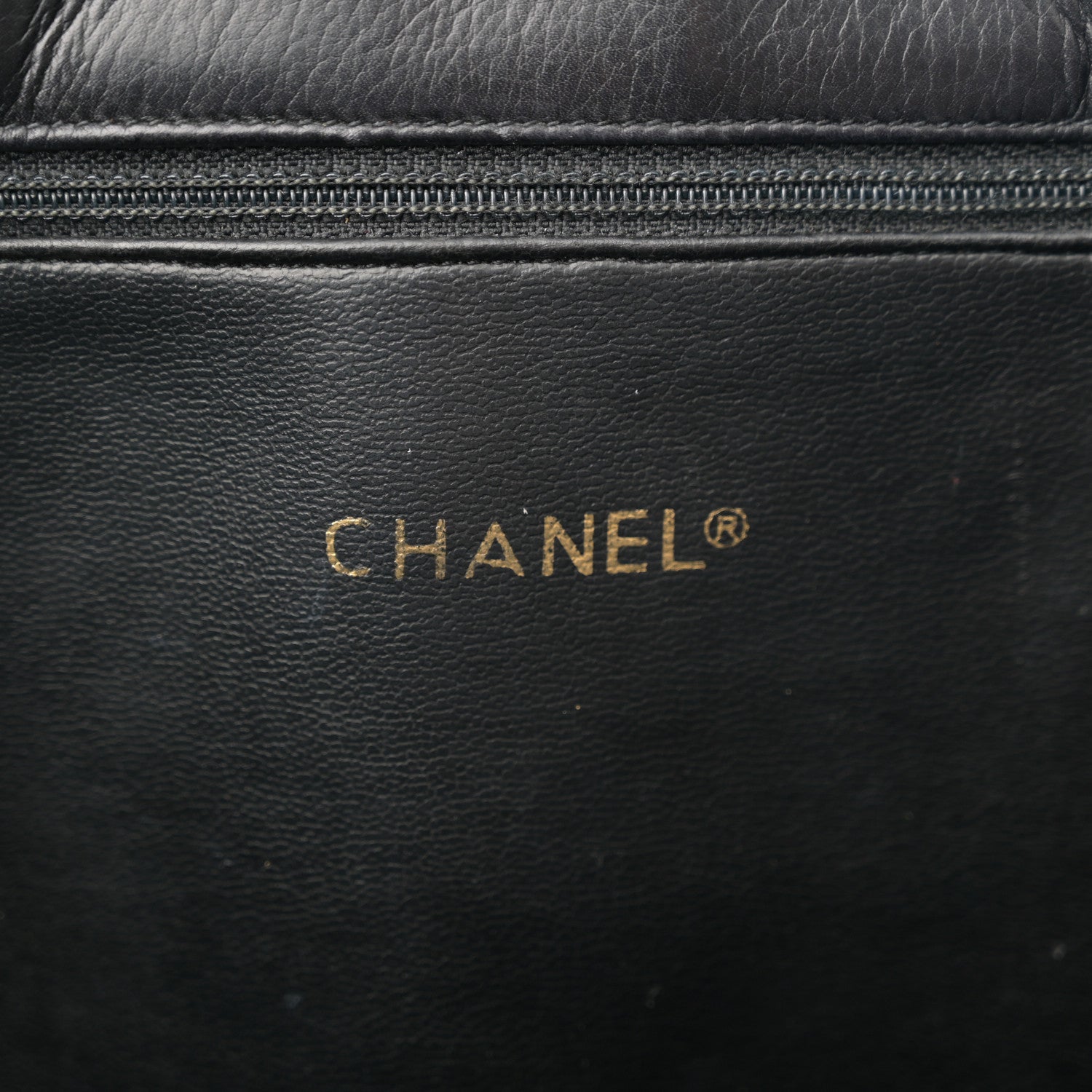 Lambskin Quilted Shopping Tote Black