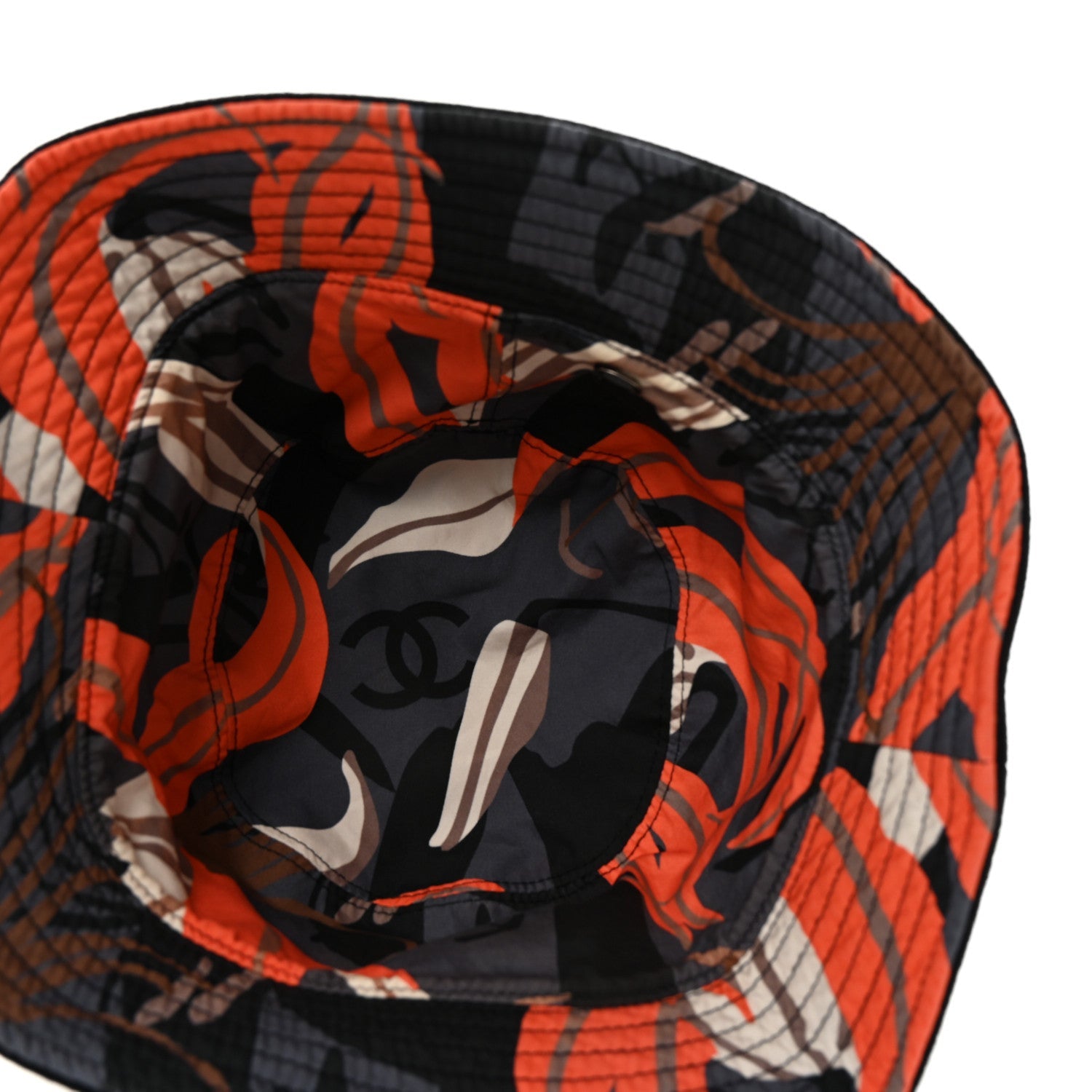 Canvas Reversible CC Bucket Hat Black Multicolor