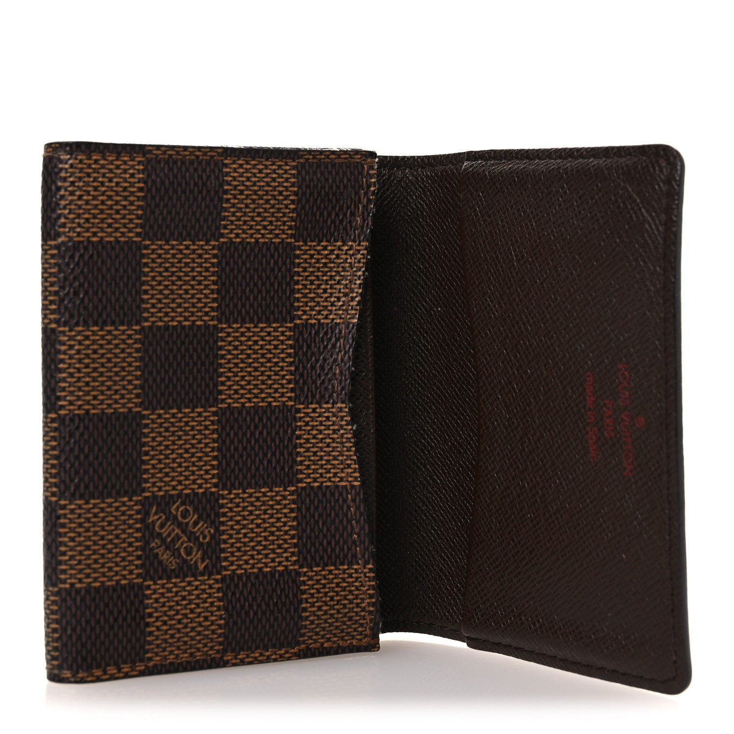 Damier Ebene Business Card Holder