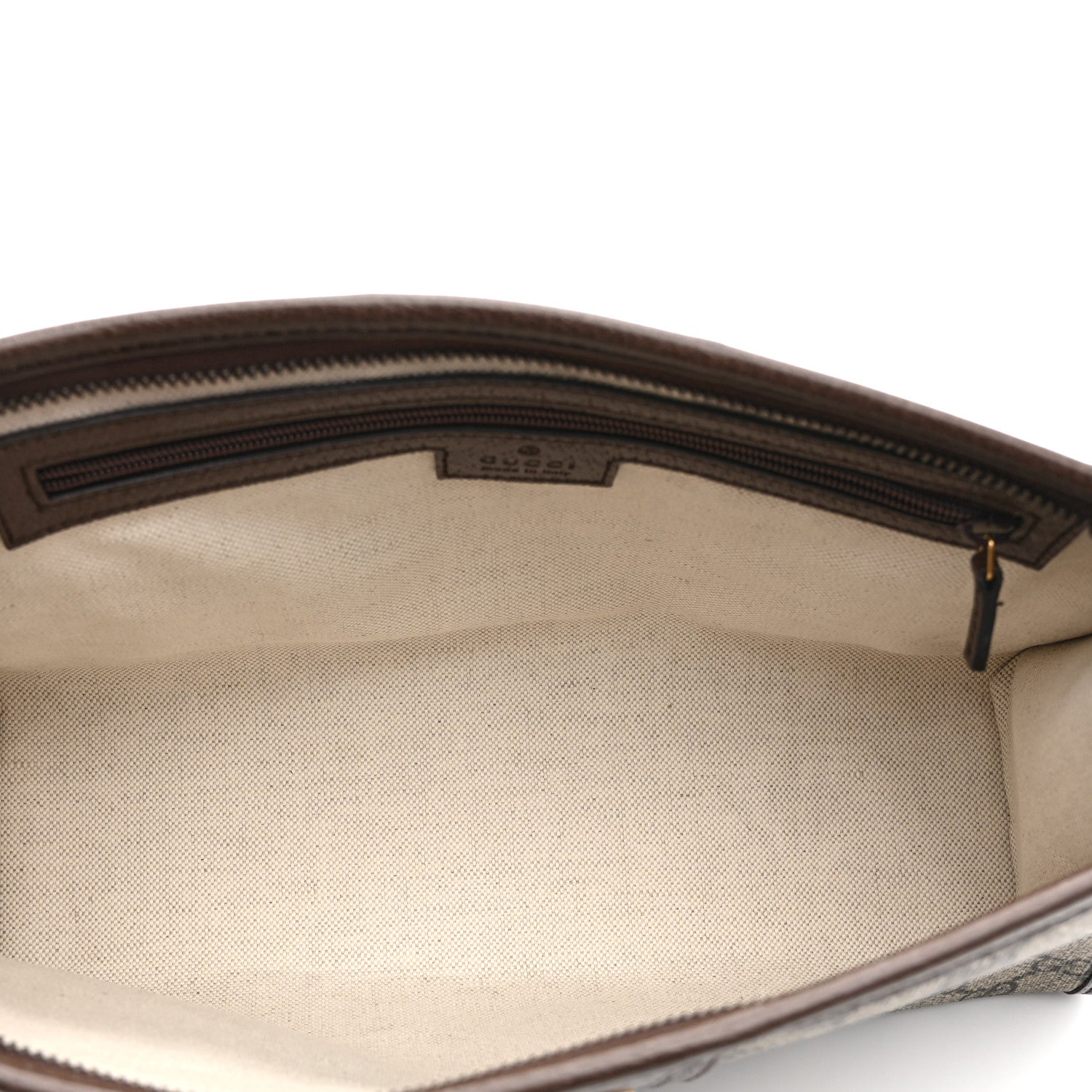 GG Supreme Monogram Web Ophidia GG Toiletry Case Beige New Acero