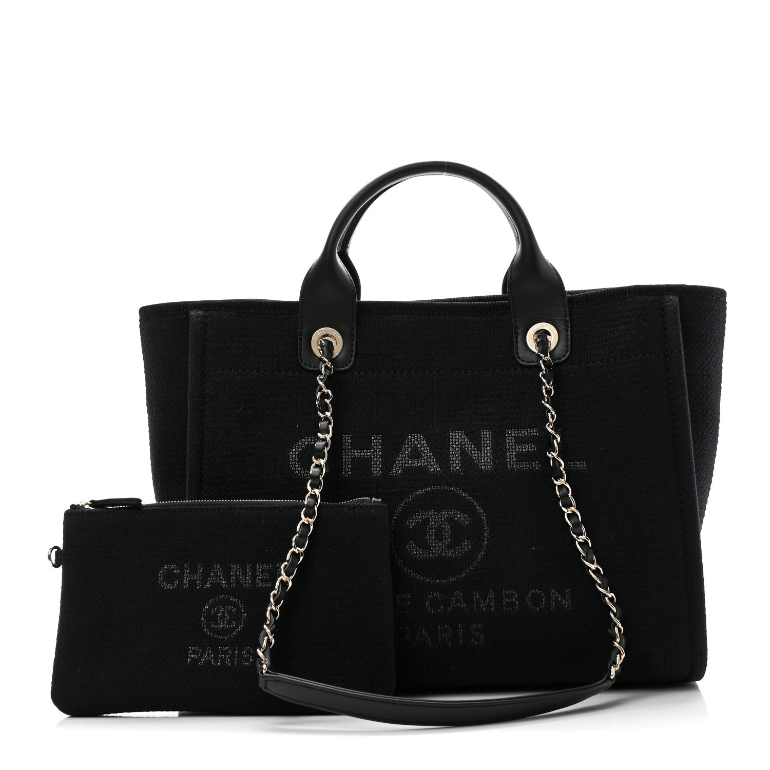Mixed Fibers Small Deauville Tote Black