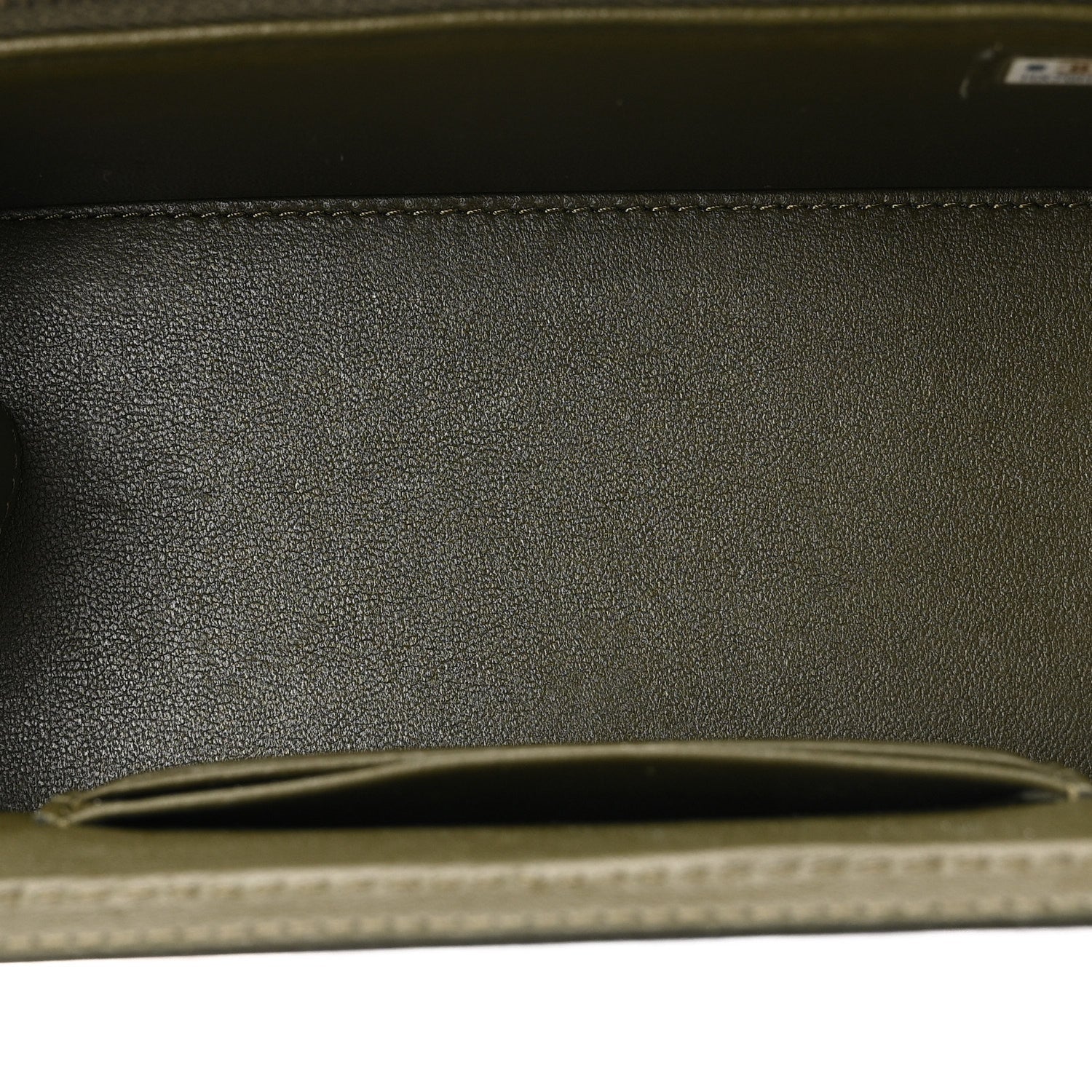 Lambskin Quilted Pick Me Up Vanity Case Khaki