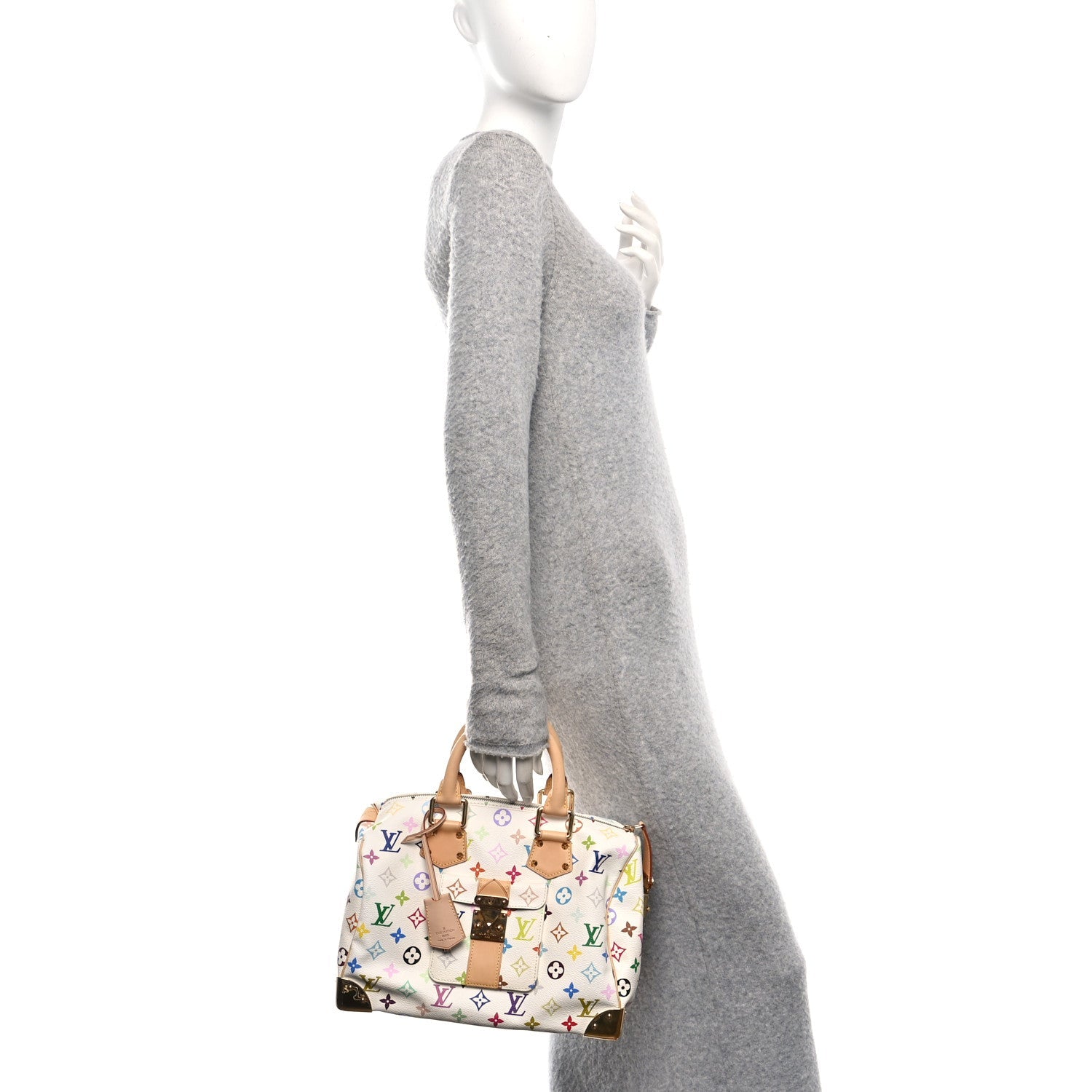Monogram Multicolor Speedy 30 White