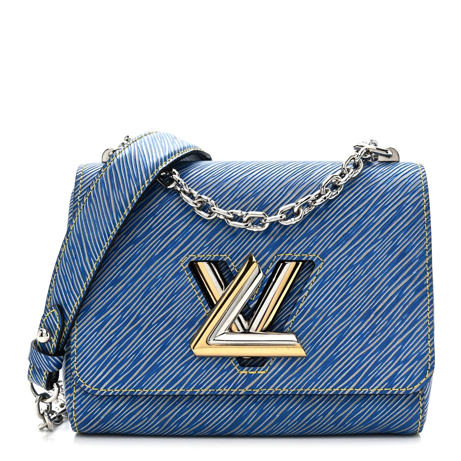 Epi Twist Shoulder Bag PM Denim Light