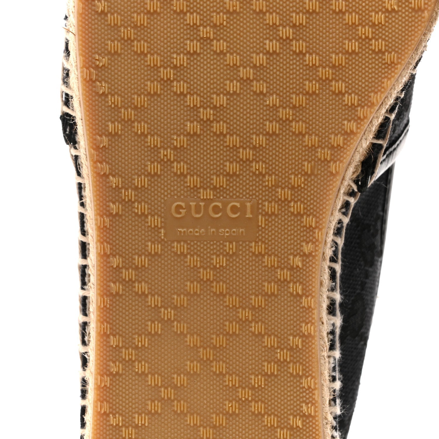 Monogram Espadrilles 37 Black