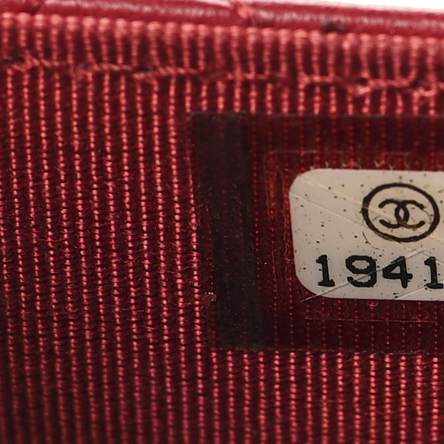 Lambskin Quilted Wallet On Chain WOC Red