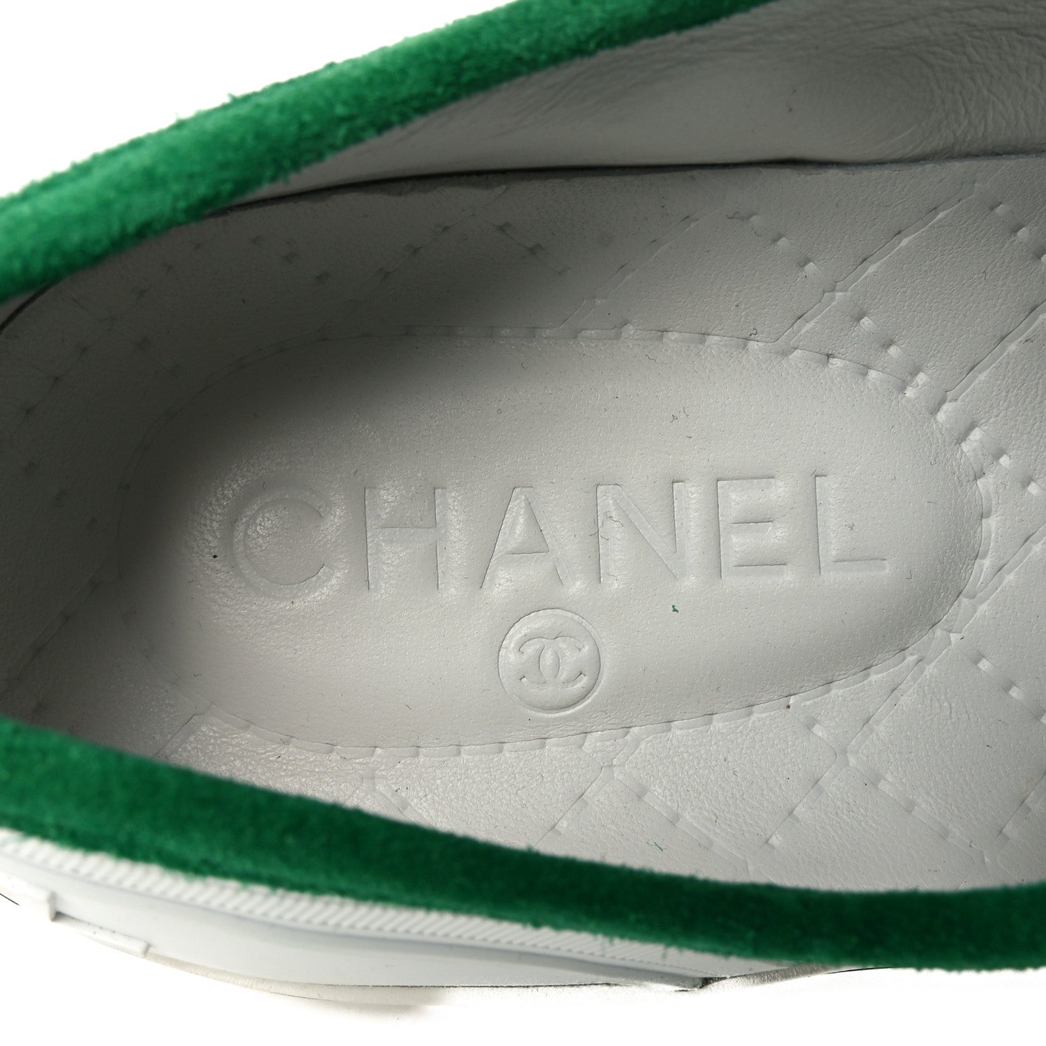Suede Calfskin Lace Up Cap Toe Sneakers 39.5 Green