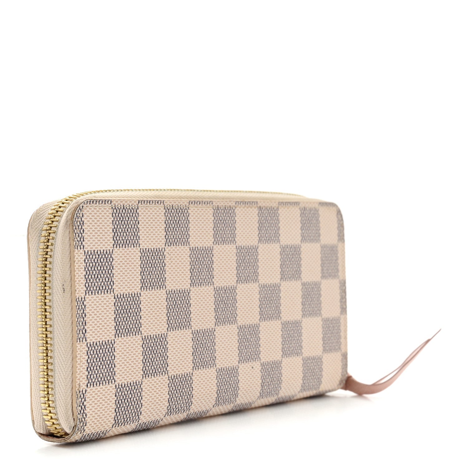 Damier Azur Clemence Wallet Rose Ballerine