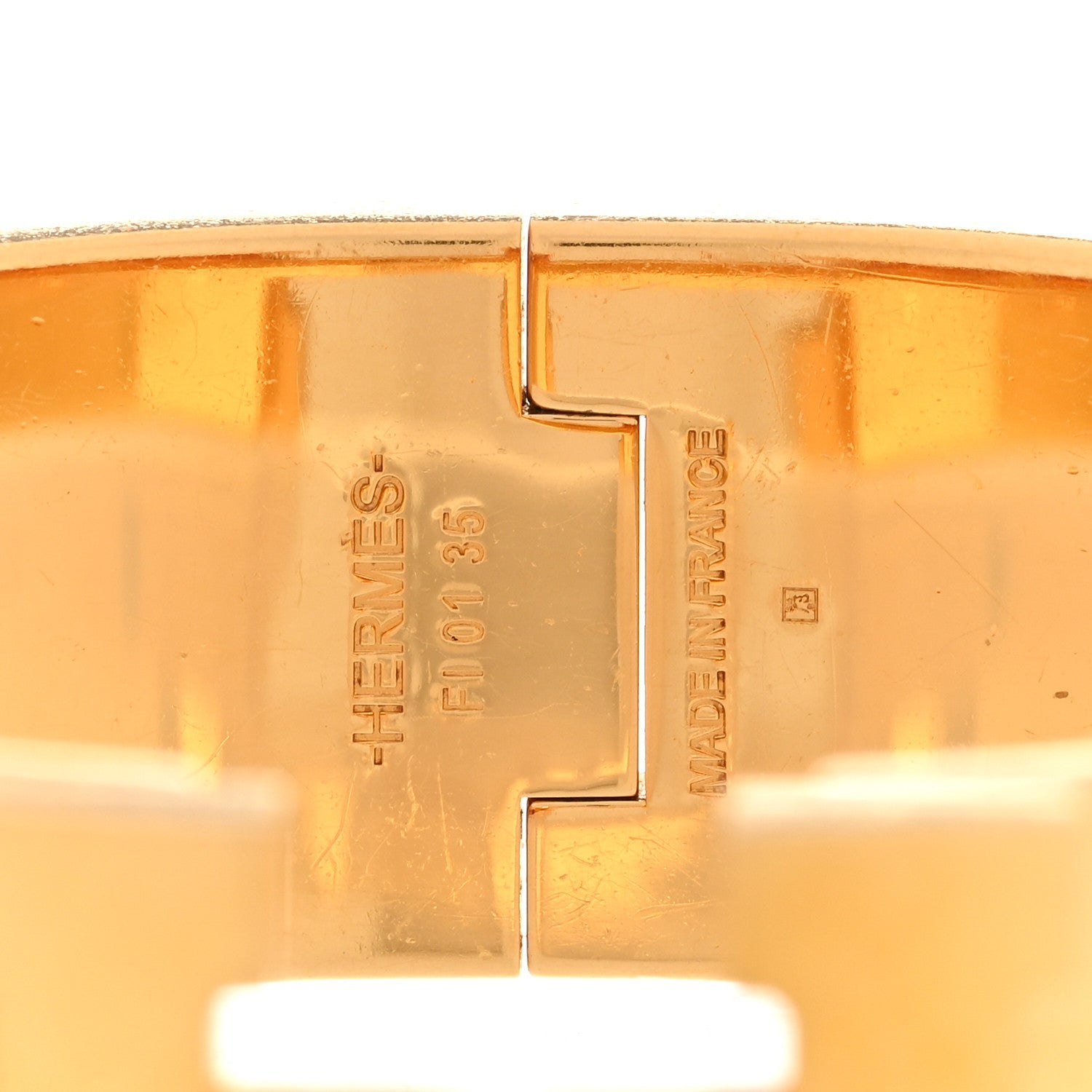 Enamel Wide Clic Clac H Bracelet PM Black