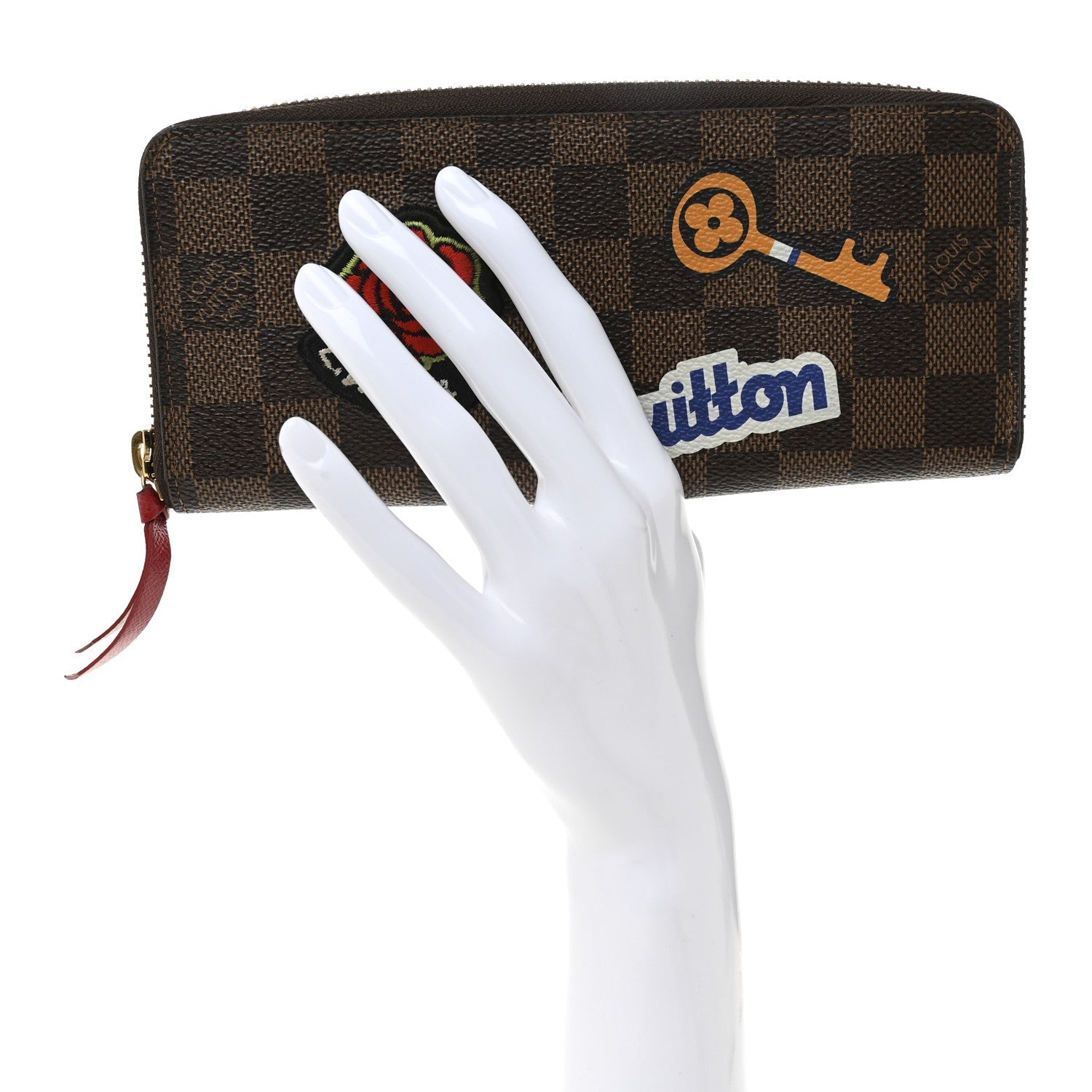 Damier Ebene Patches Clemence Wallet