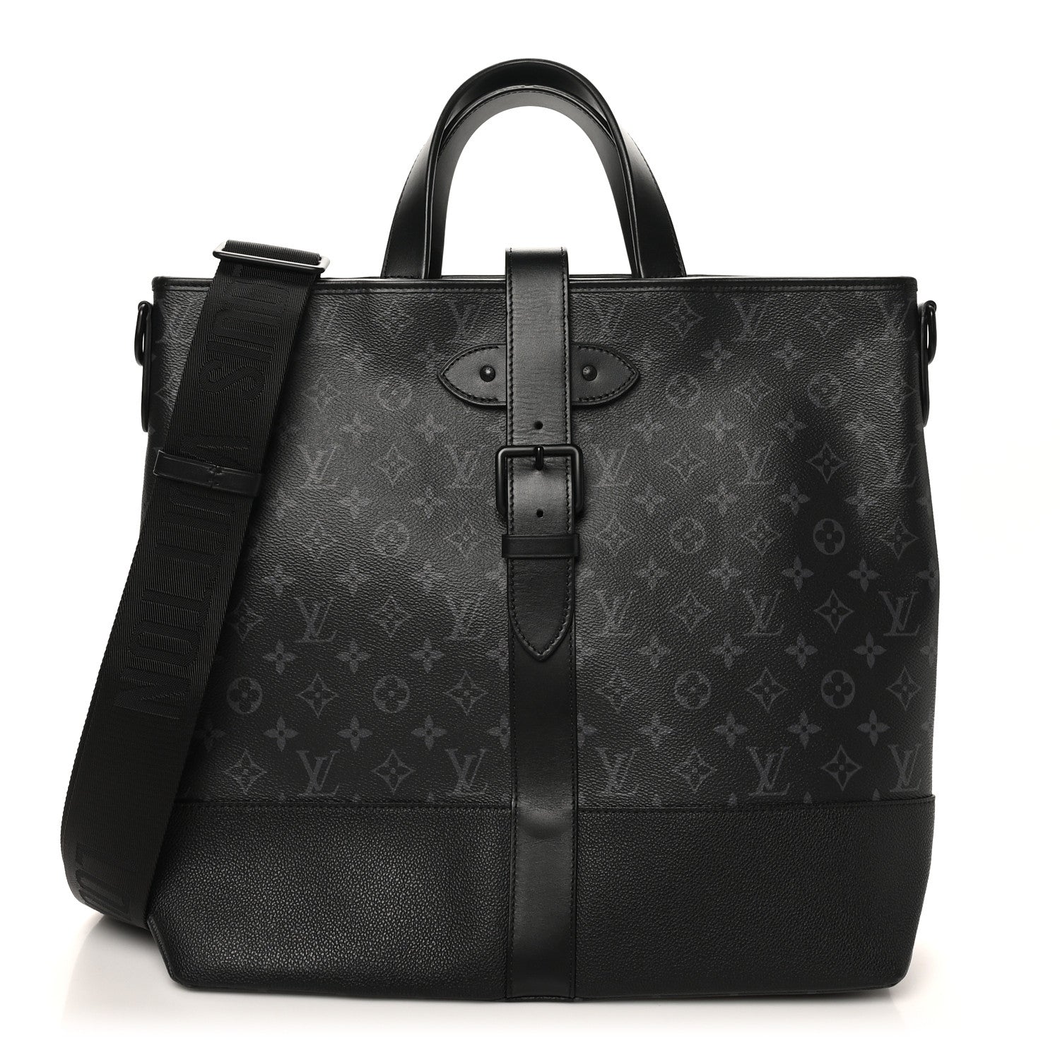 Monogram Eclipse Saumur Tote Black