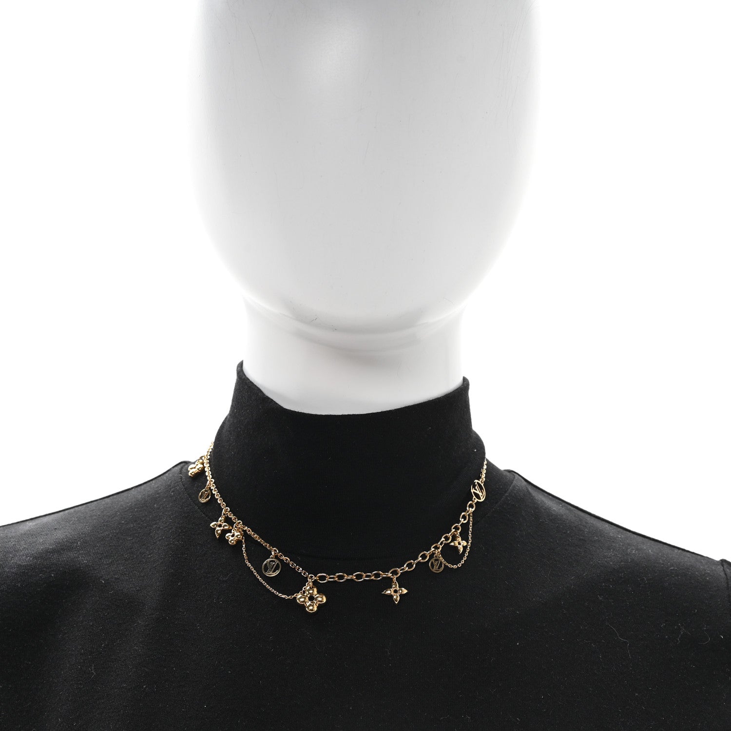 Metal Blooming Supple Necklace Gold