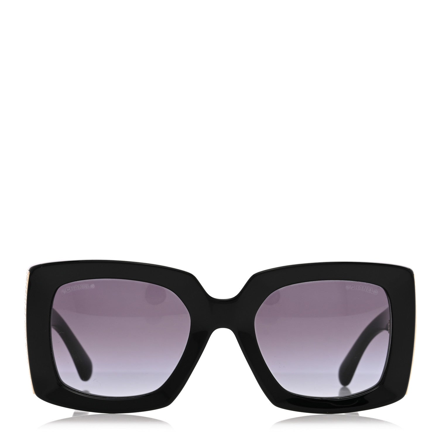 Acetate Rectangle Sunglasses 5435 Black