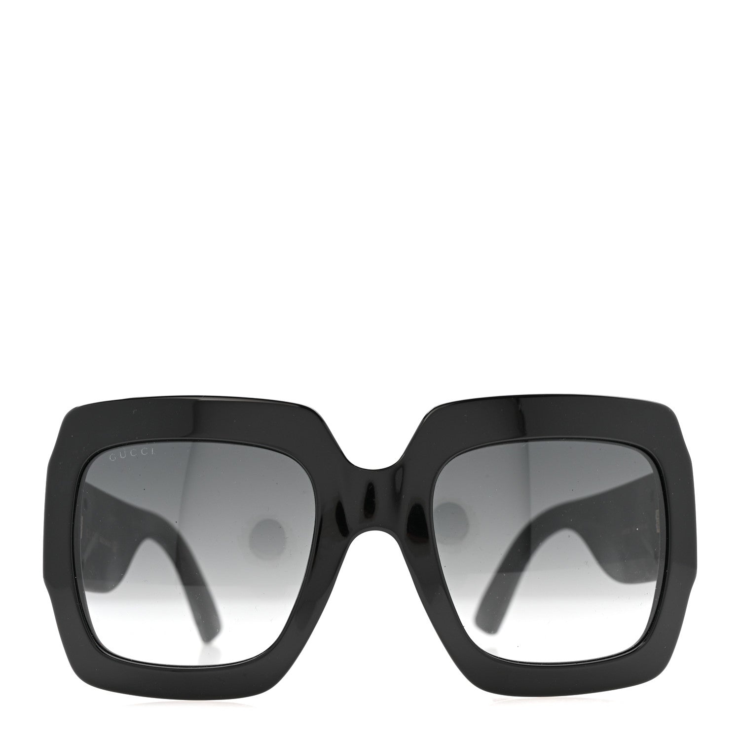 Square Frame GG0102S Sunglasses Glitter Black
