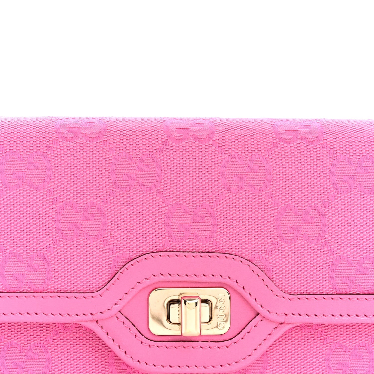 GG Monogram Scratch Lux Calfskin Mini Luce Shoulder Bag Rose Dark Blossom