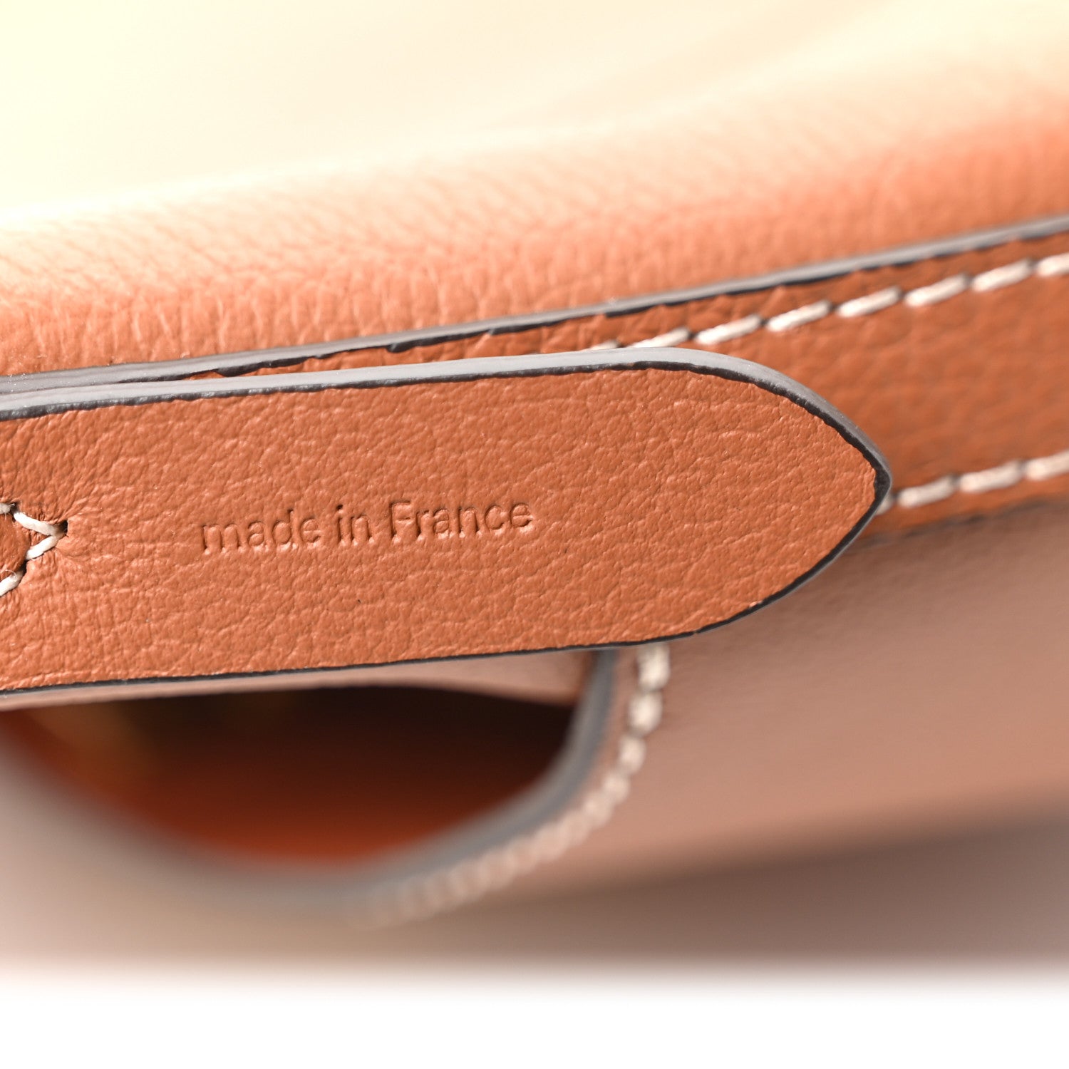 Calfskin Lock and Walk Bucket Cognac