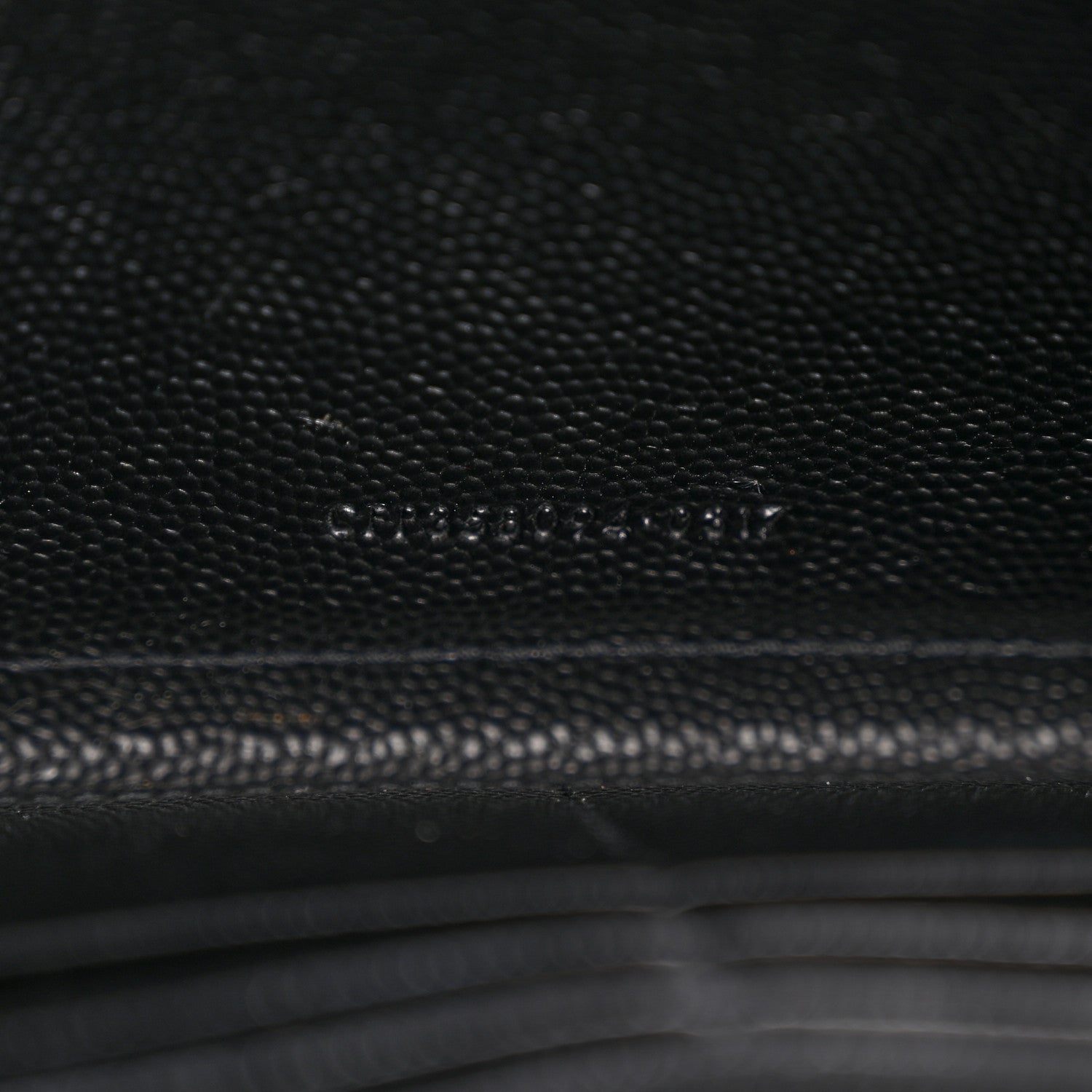 Grain De Poudre Matelasse Chevron Monogram Zip Around Wallet Black