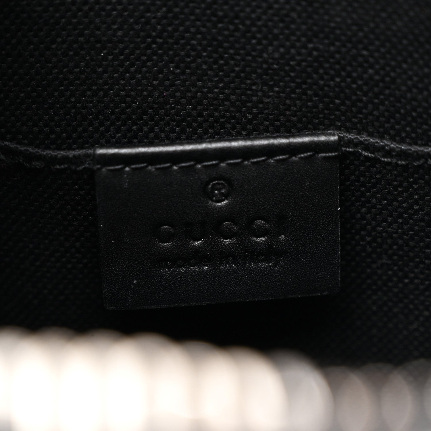 GG Supreme Monogram Web Small Flat Messenger Bag Black Grey