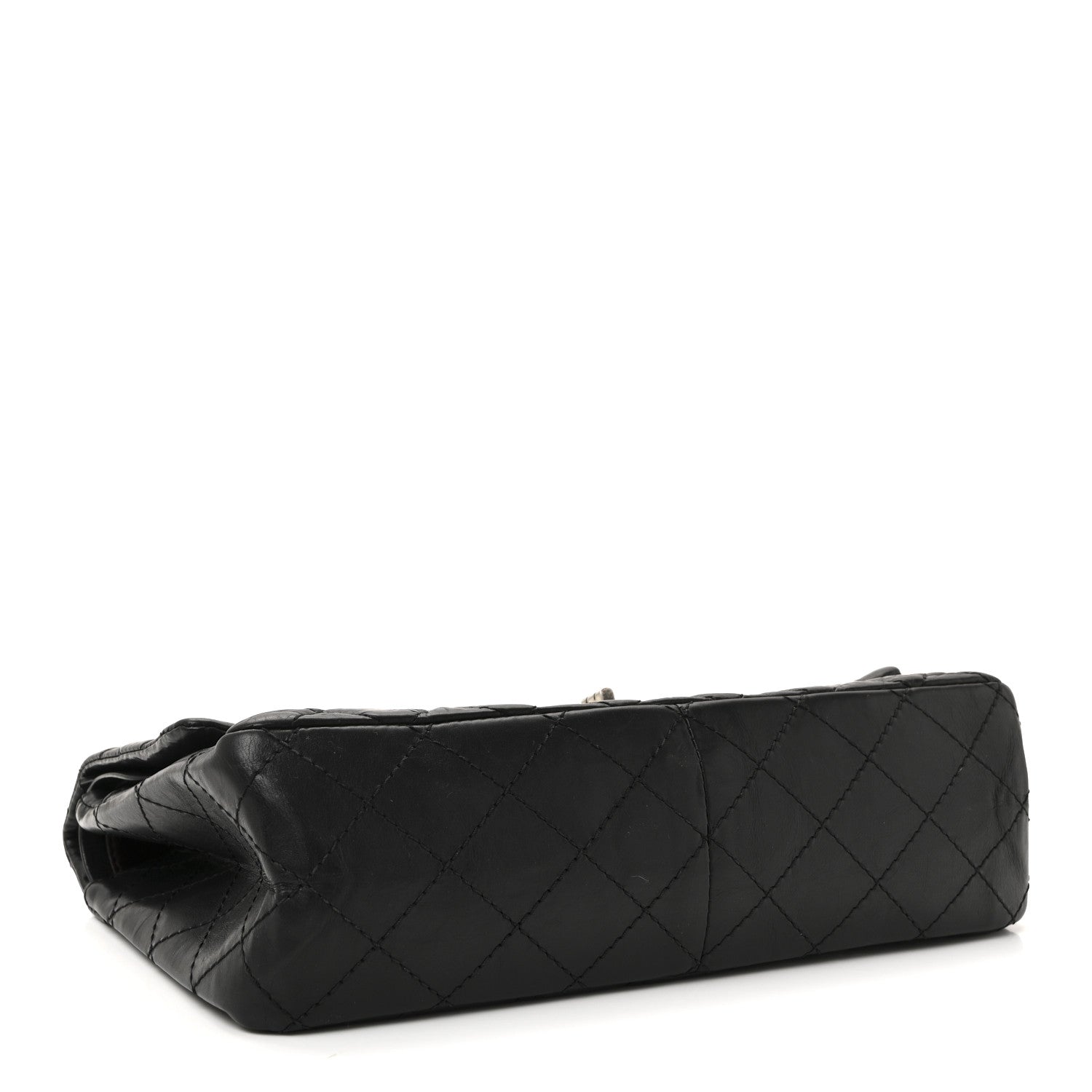 Aged Calfskin Quilted 2.55 Reissue 226 Flap Black