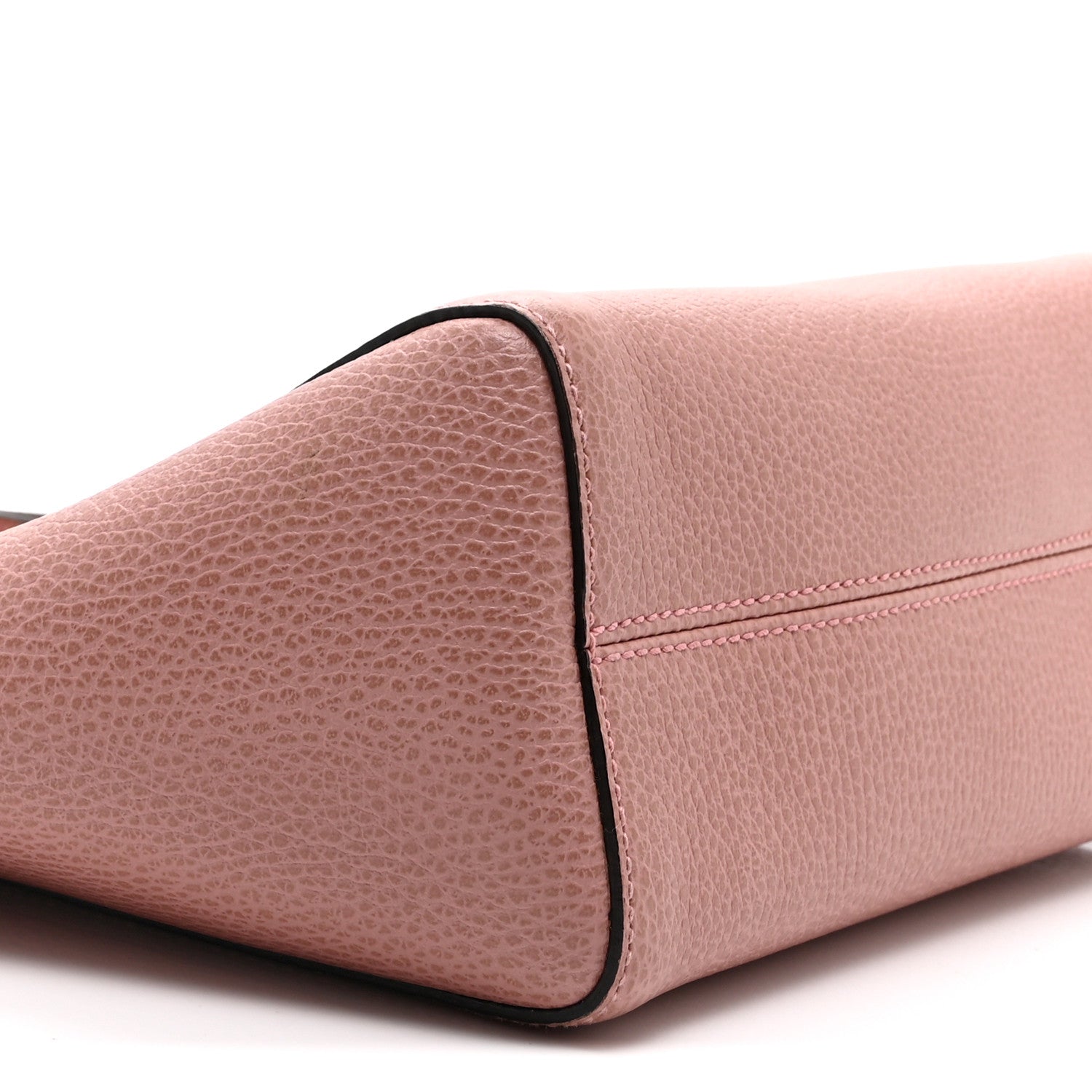 Dollar Calfskin Mini Swing Top Handle Bag Soft Pink