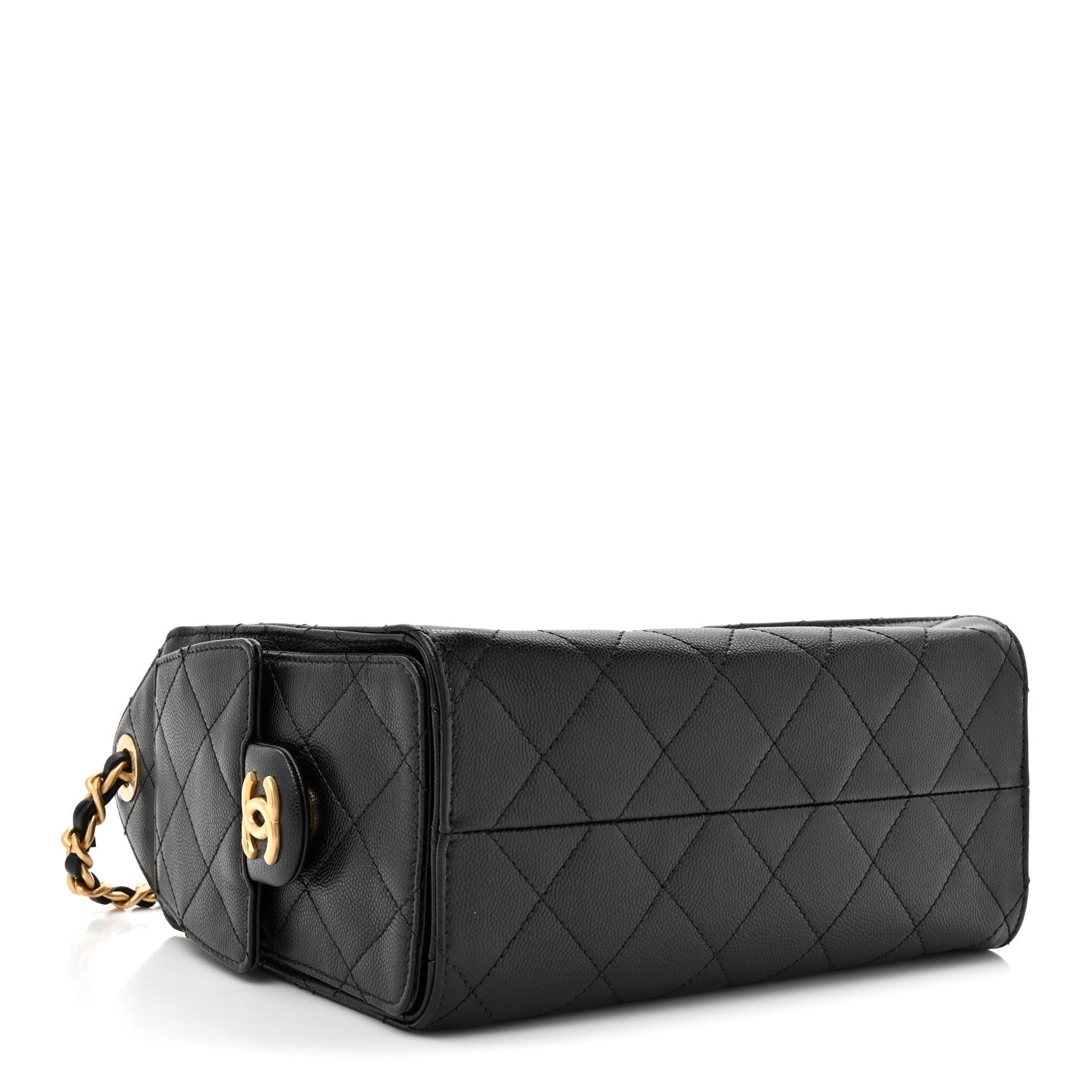 Caviar Quilted Mini Chanel 25 Handbag Black